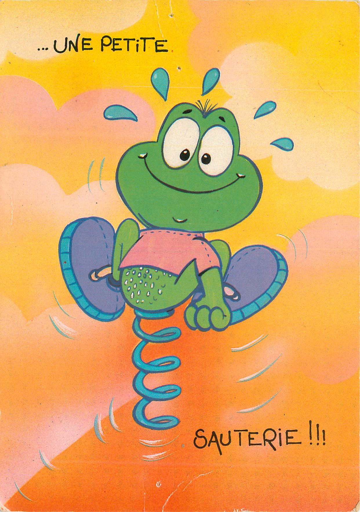 CPM Une petite sauterie Grenouille