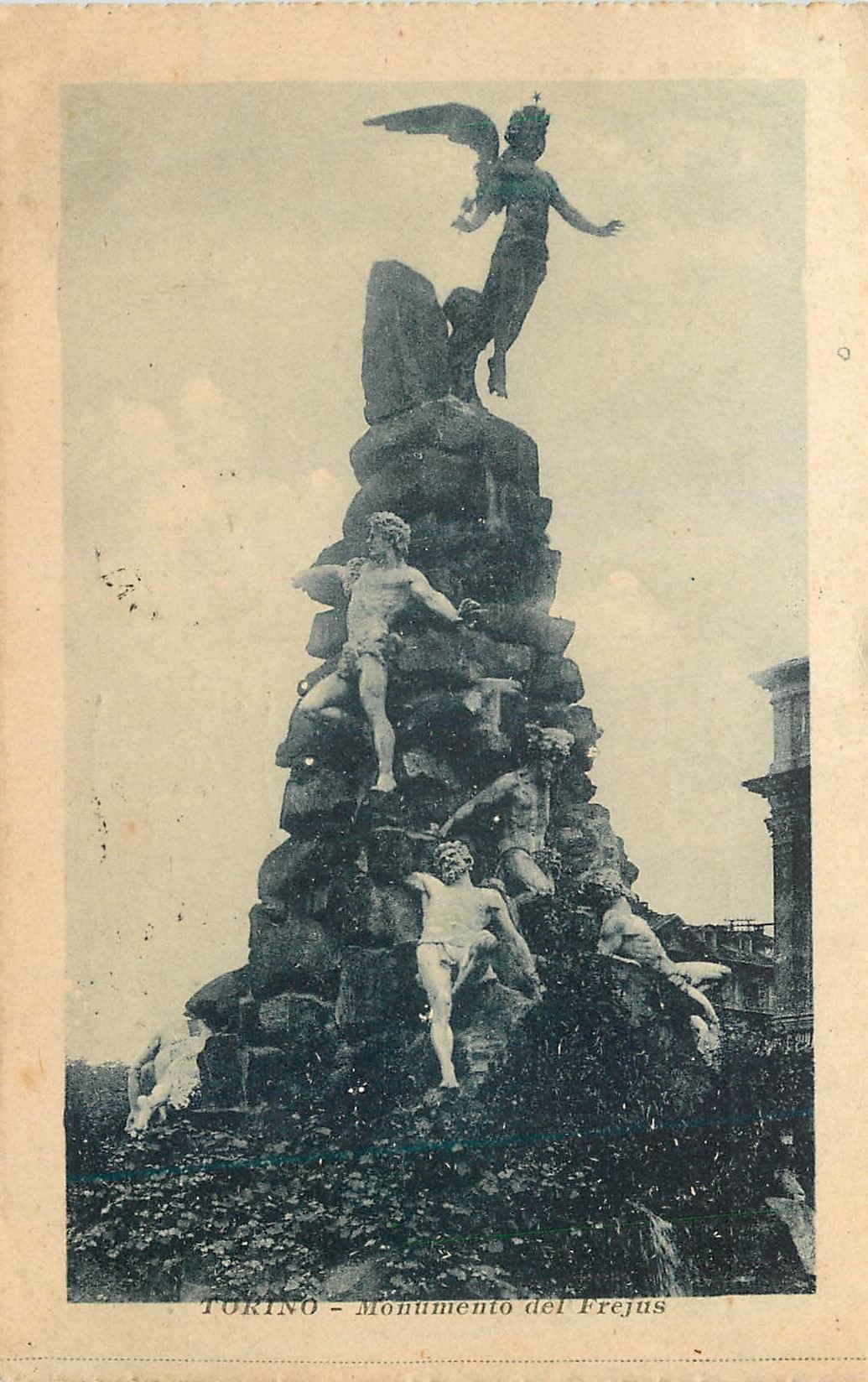 CPA Torino monumento del frejus