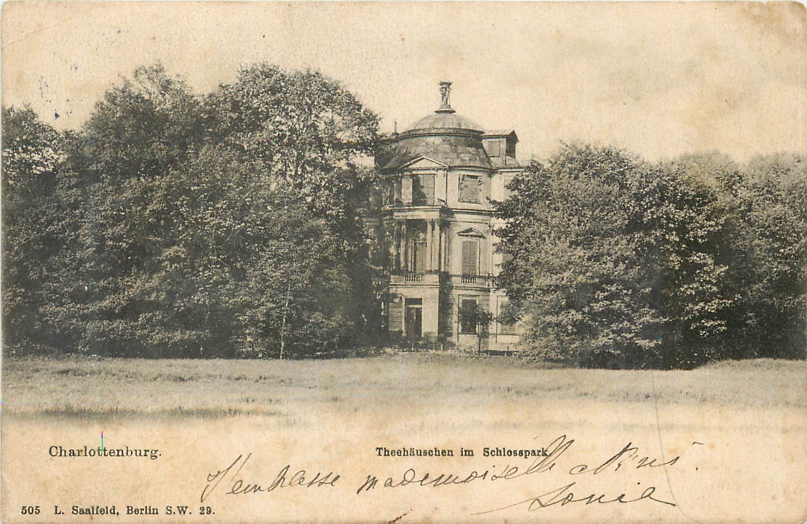 CPA Charlottenburg theehauschen im schlosspark