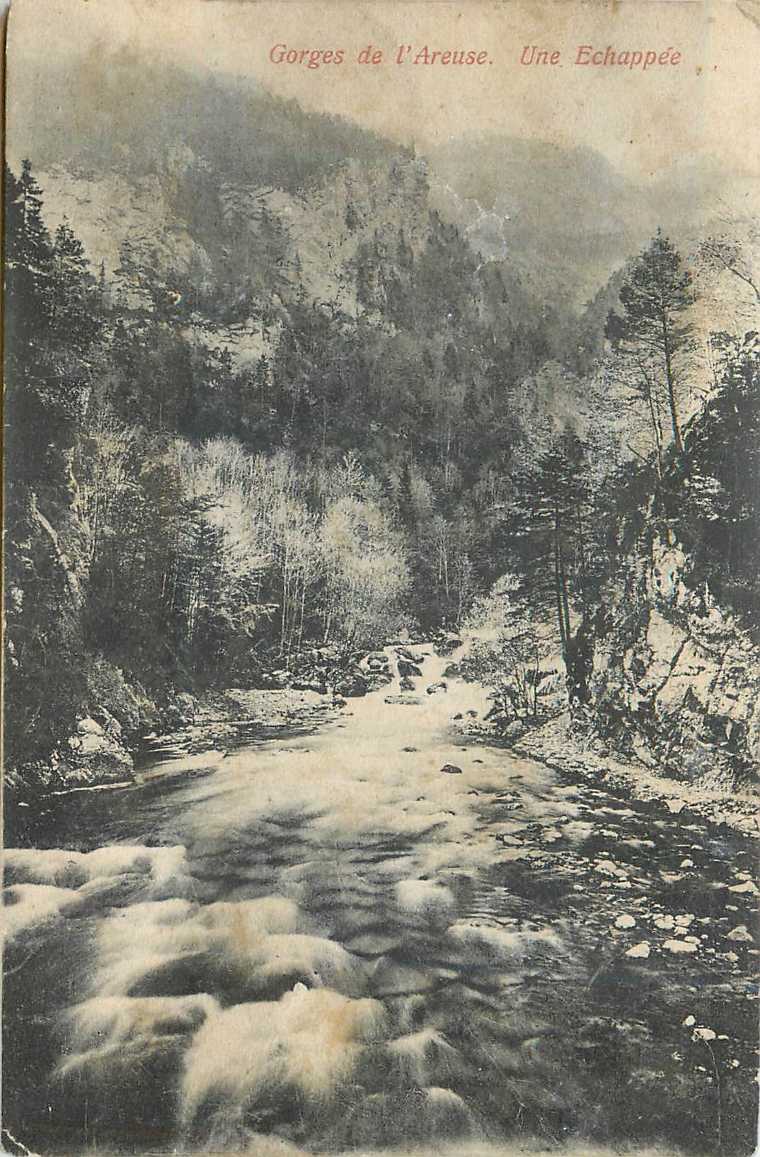 CPA Gorges de l'areuse un echpee