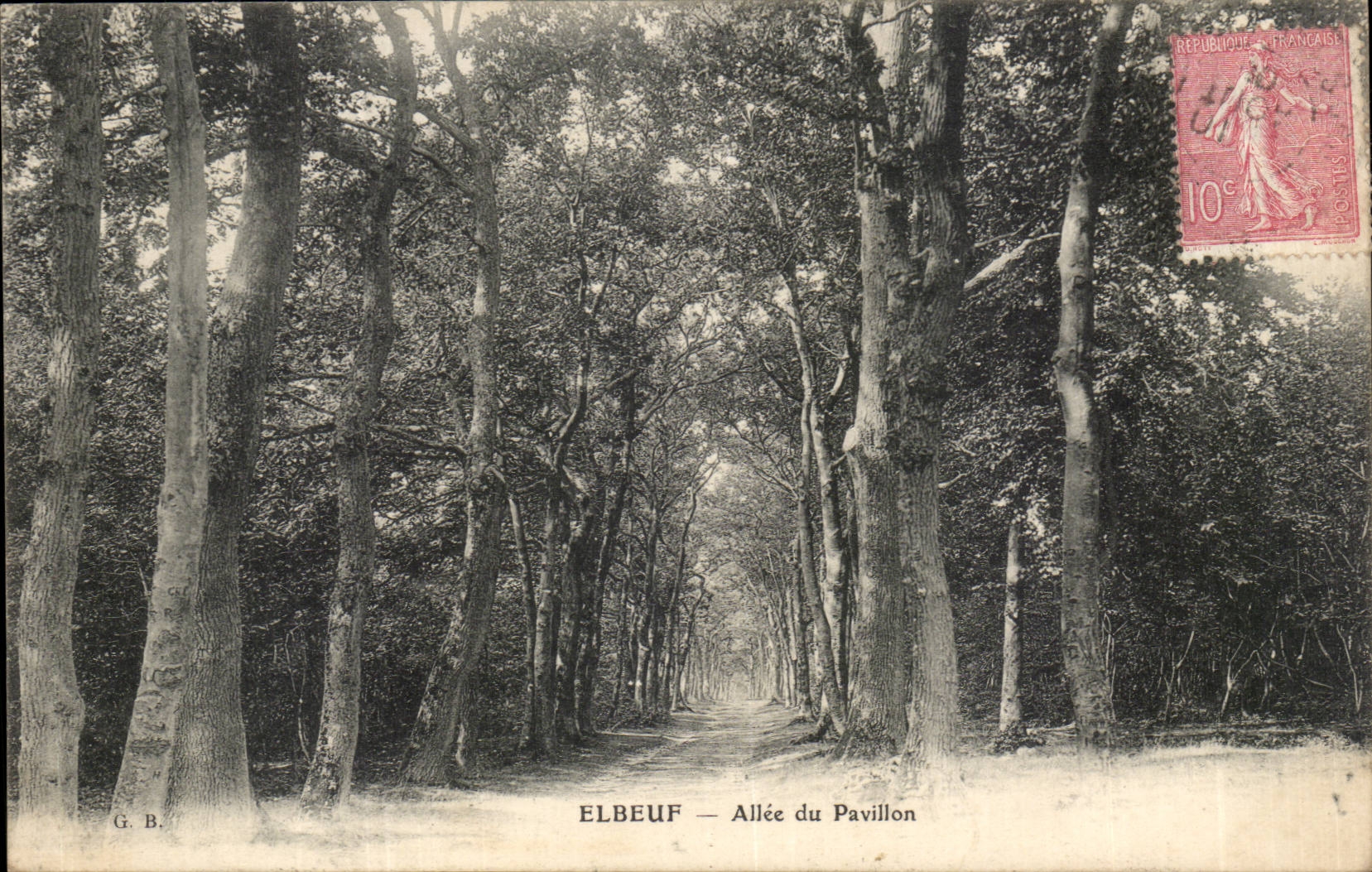 Elbeuf CPA Allee of the house