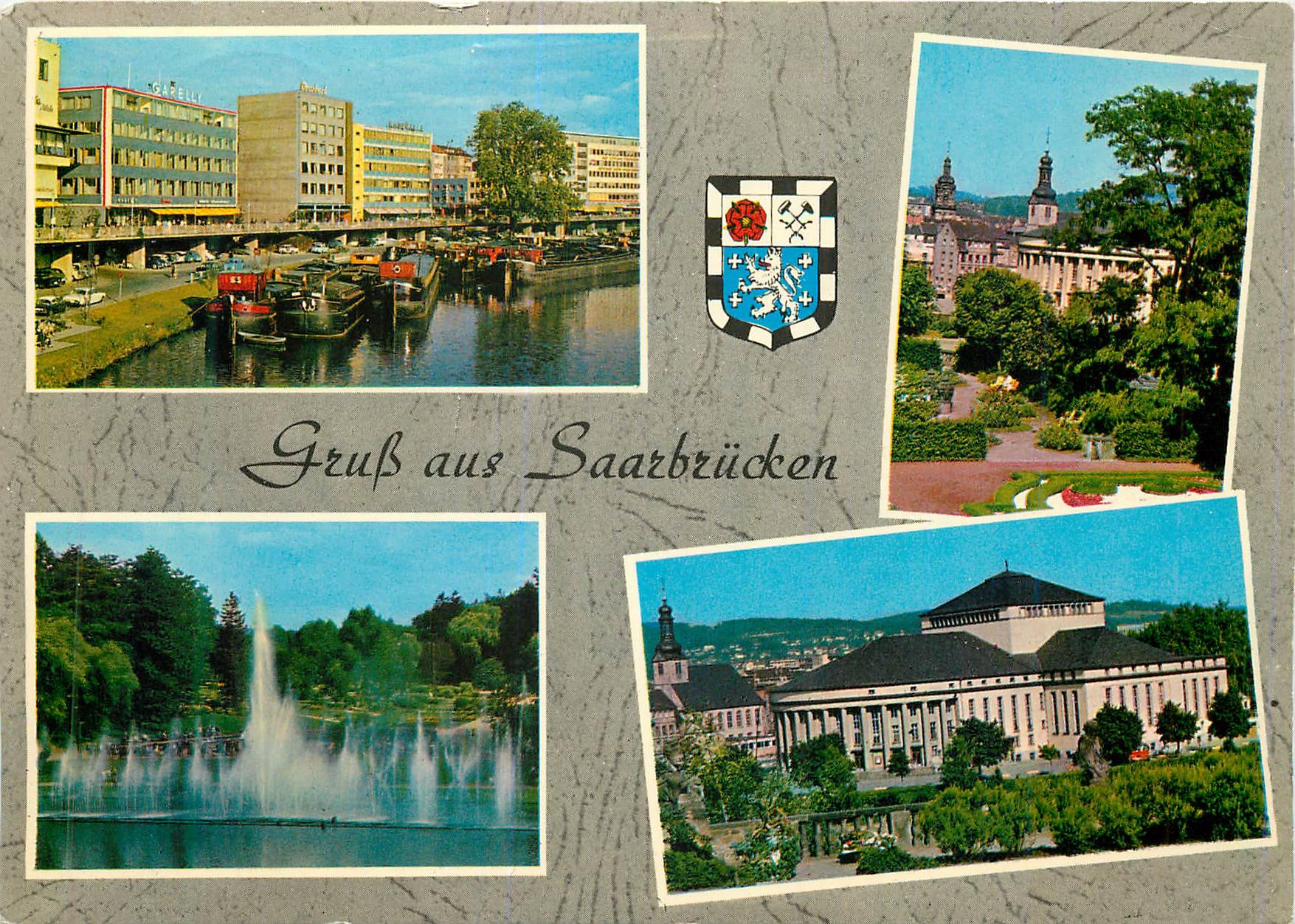 CPM Saarbrucken sur saar berline promenade