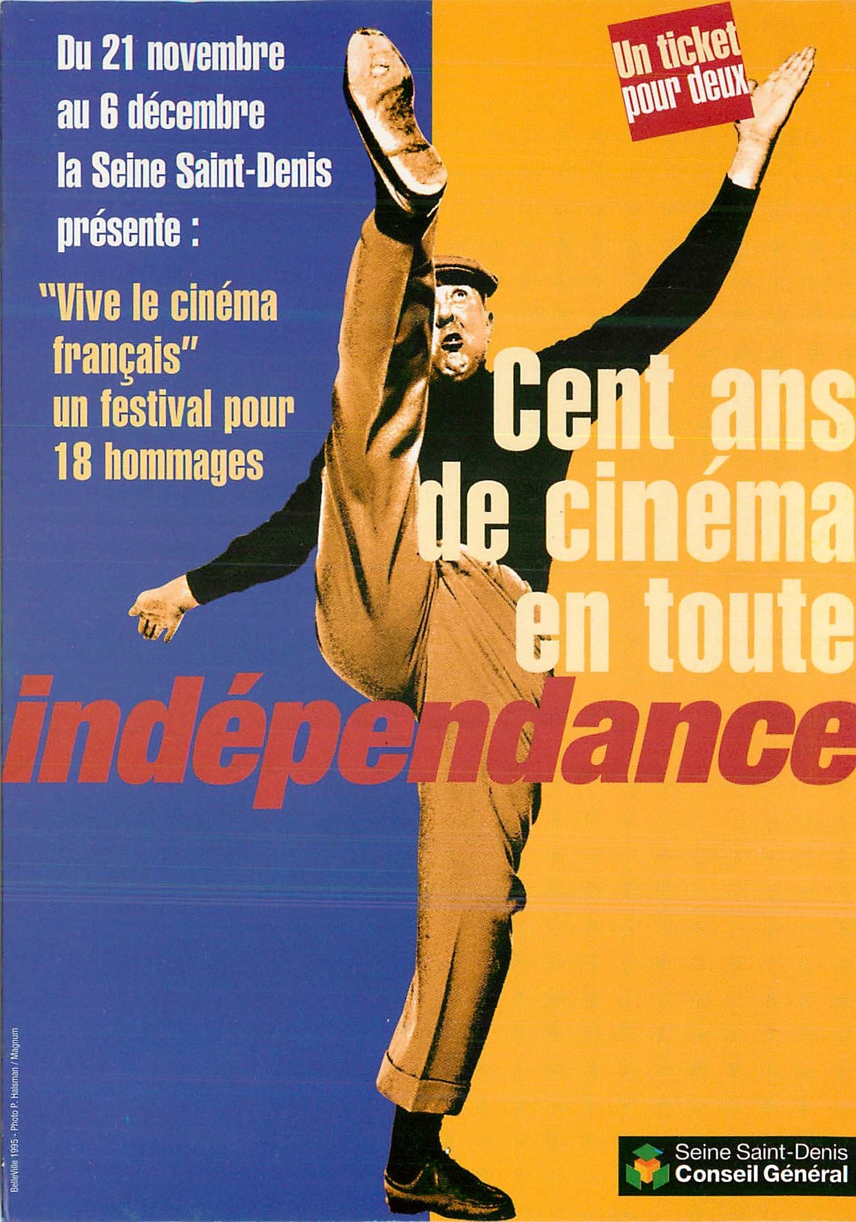 CPM Cent ans de cinema toute Conseil General Seine St Denis