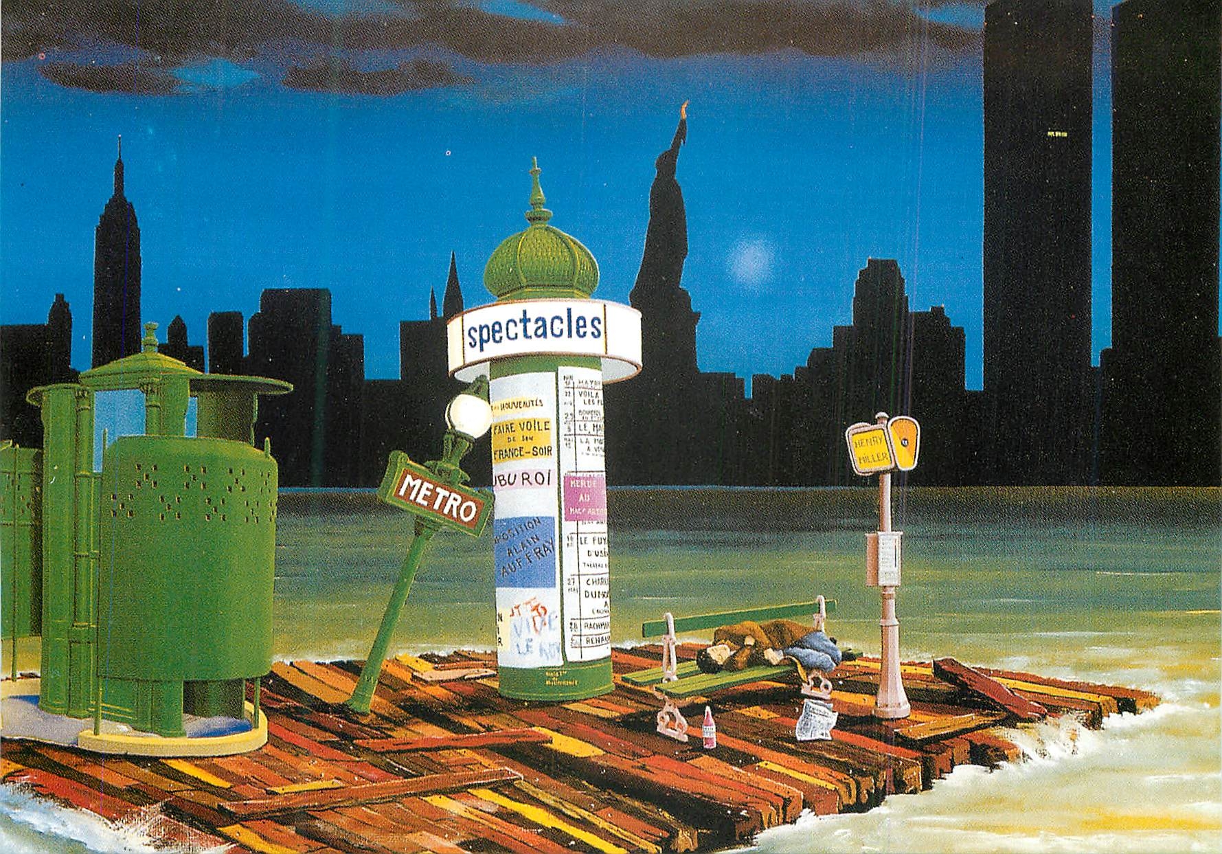 CPM Spectacle metro Alain 1er de Metropotamie Paris