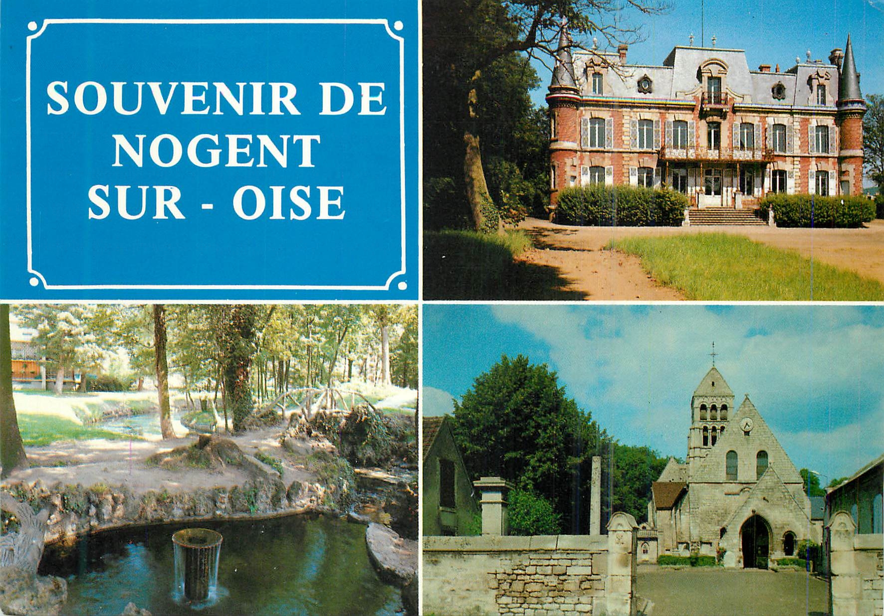 CPM Nogent-Sur-Oise (Oise) Chateau des Rochers Parc du Sarcus L'Eglise