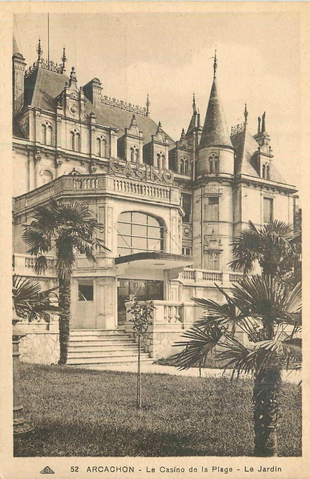 CPA Arcachon La Casino de la Plage Le Jardin