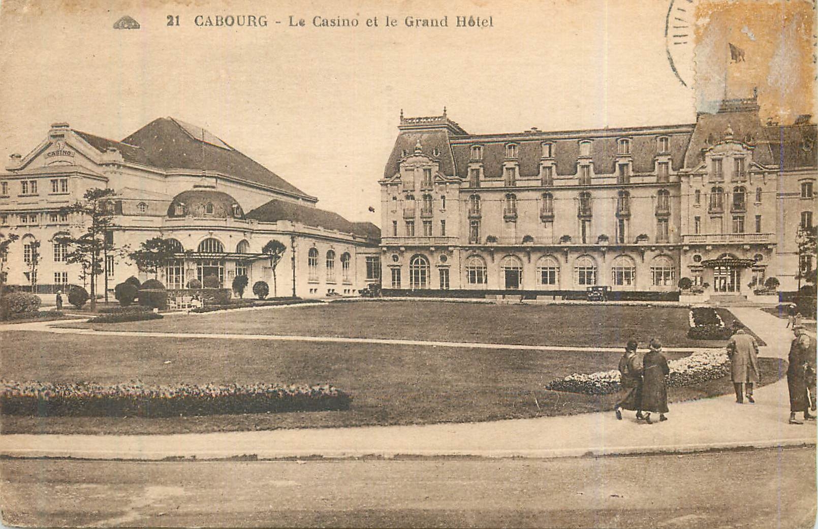 CPA Cabourg le casino et le grand hotel