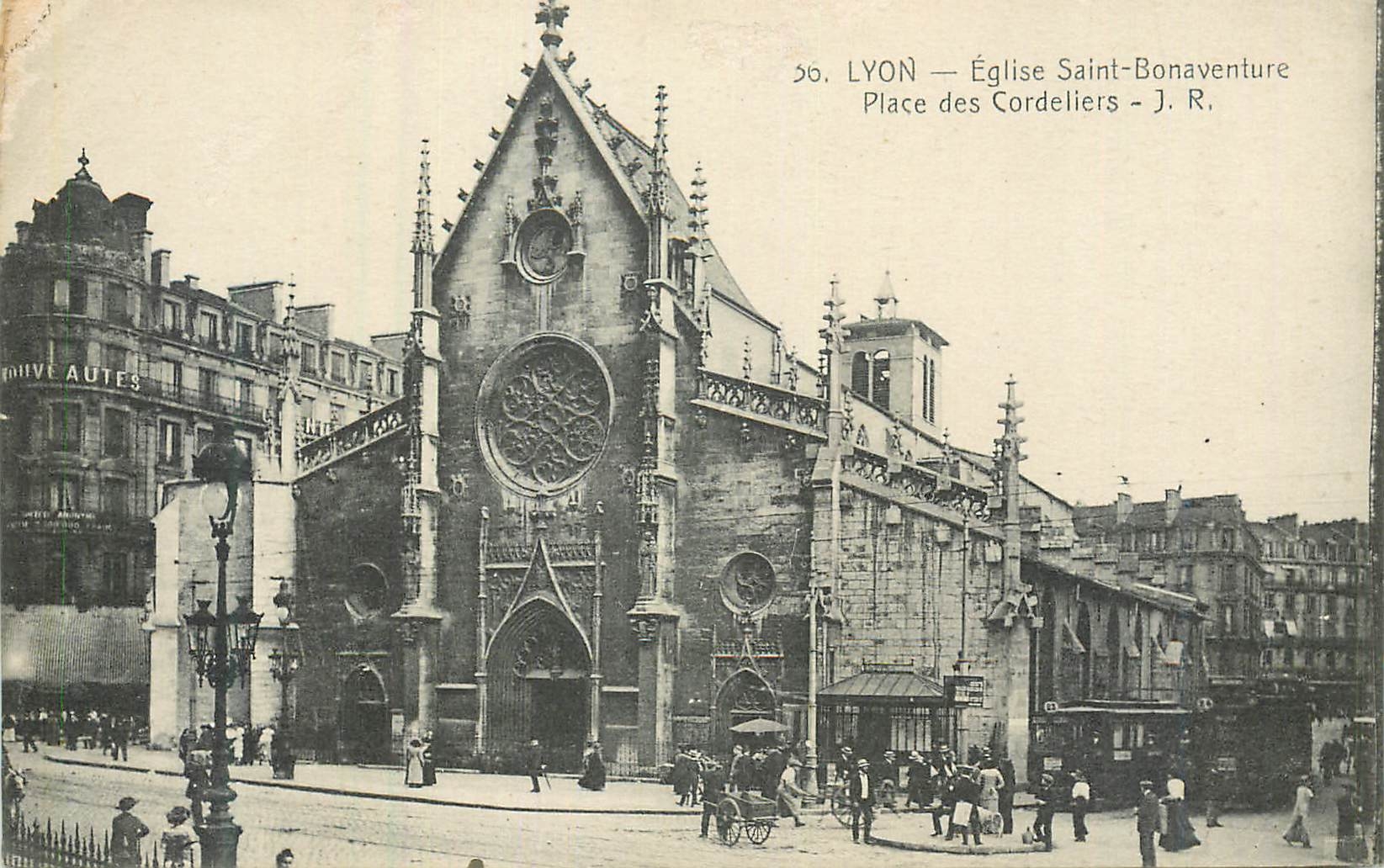 CPA Lyon eglise saint bonaventure place des cordeliers