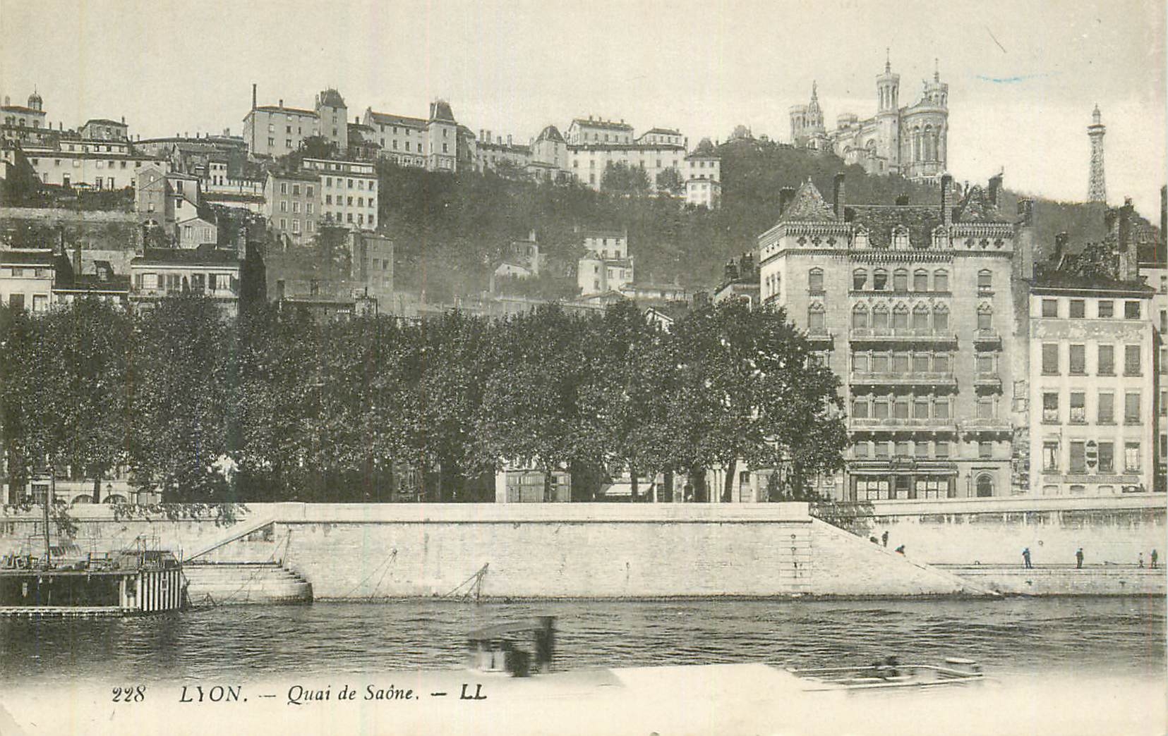 CPA Lyon quai de saone