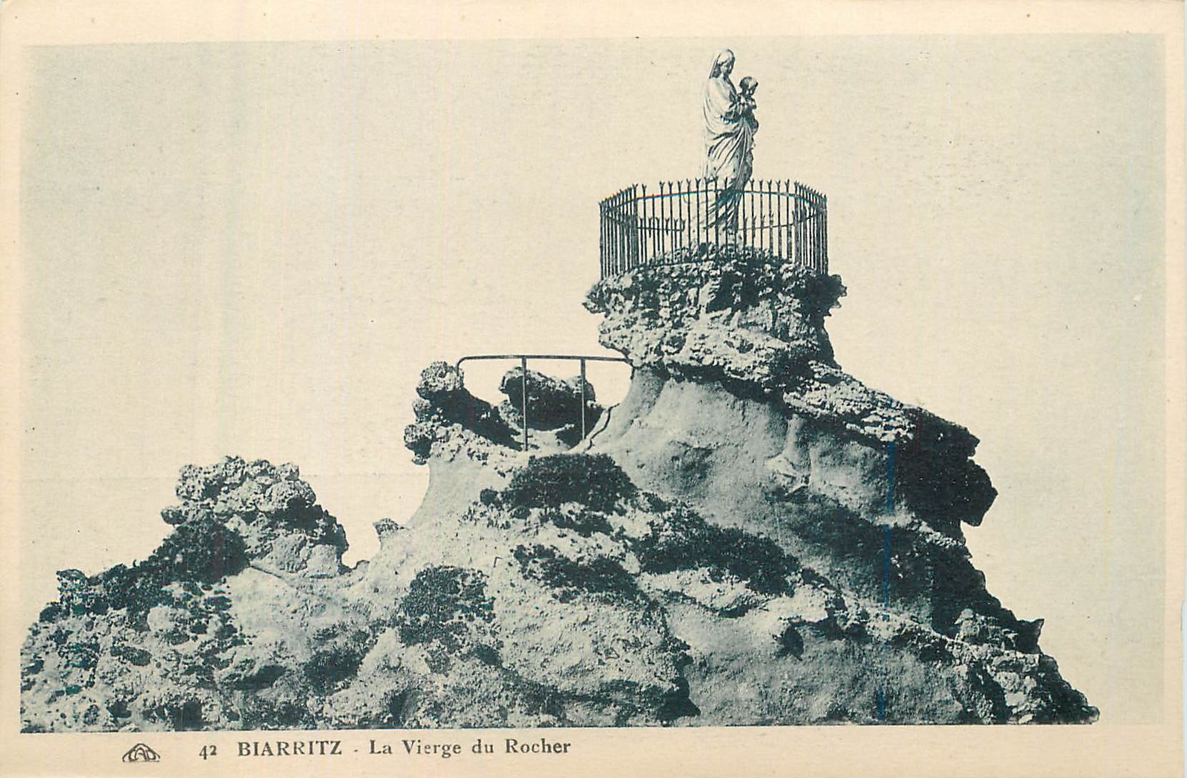 CPA Biarritz La Vierge du Rocher