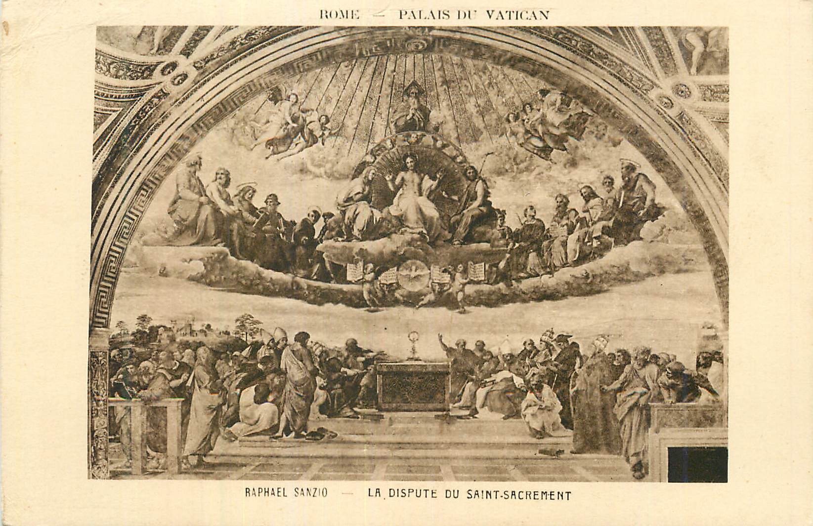 CPA Rome Palais de Vatican La Dispute du Saint-Sacrement