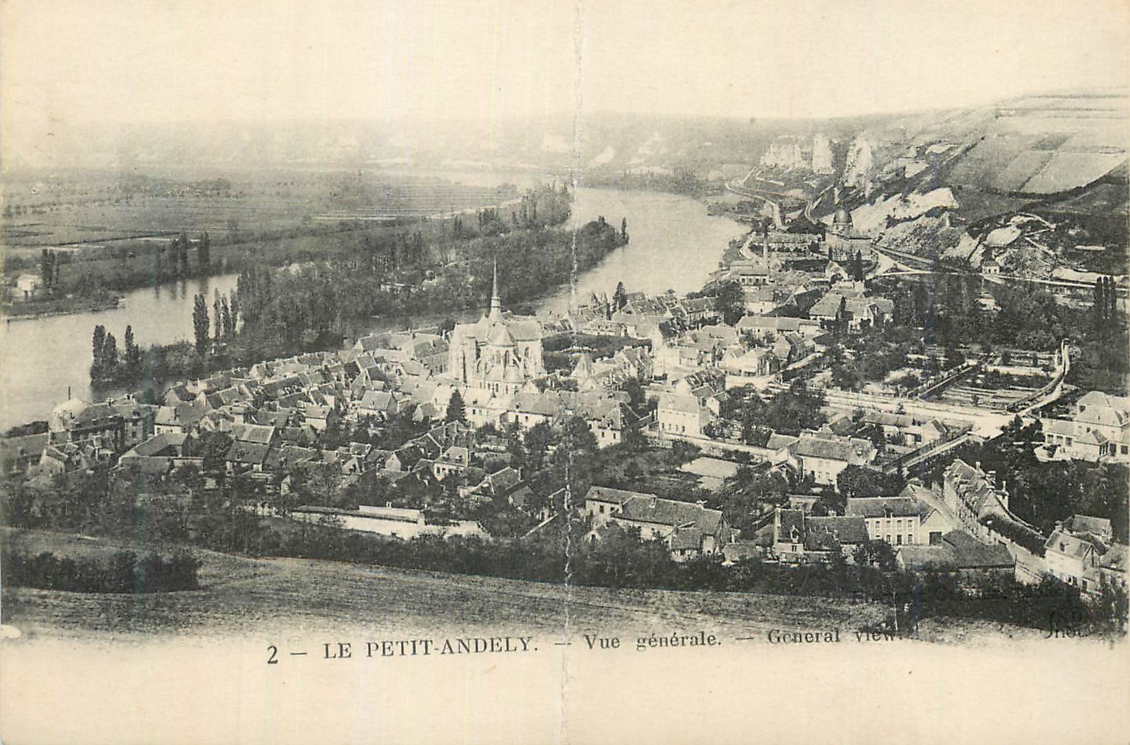 CPA Le Petit Andely Vue generale