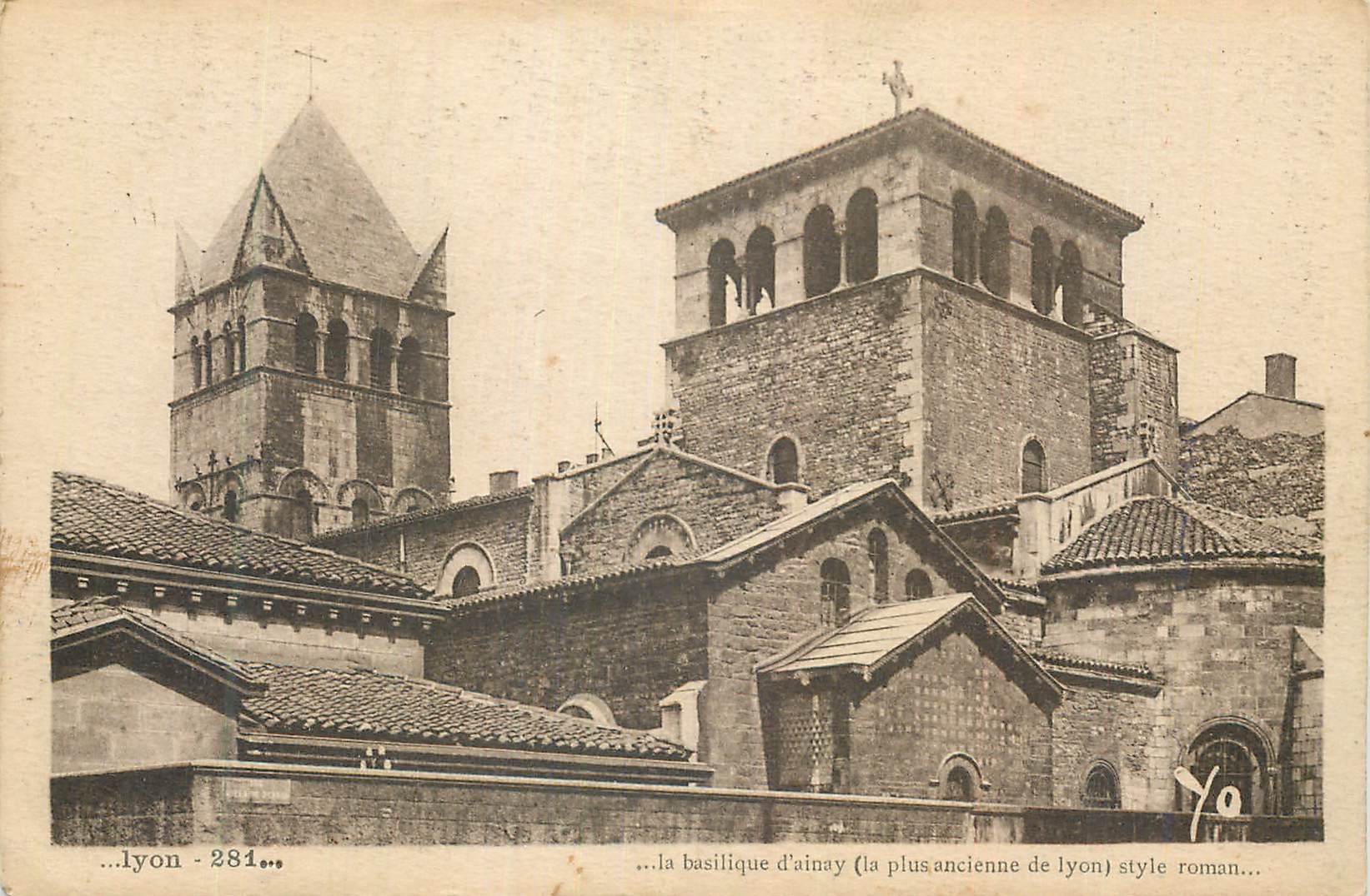 CPA Lyon la basilique d'ainay (la plus ancienne de lyon) style roman