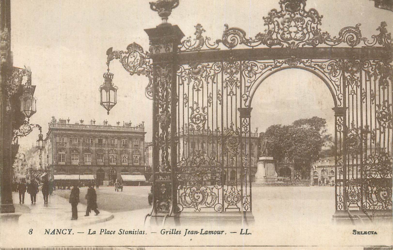 CPA Nancy La Place Stanislas Grilles Jean Lamour