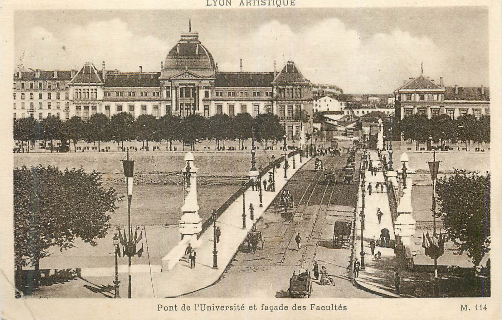 CPA Lyon Pont de l Universite et facade des Facultes 