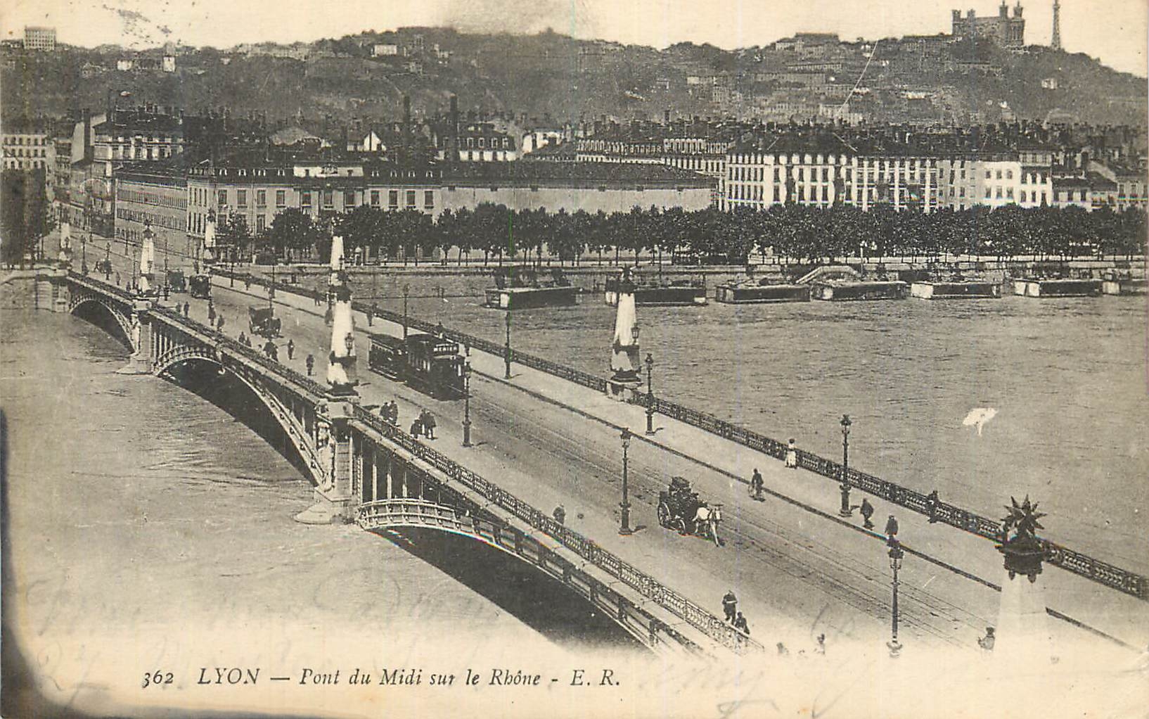 CPA Lyon Pont du Midi sur le Rhone 
