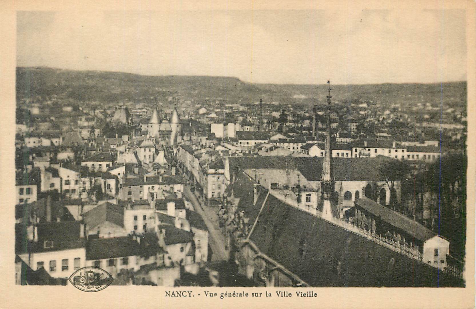 CPA Nancy Vue generale sur la Ville Vieille