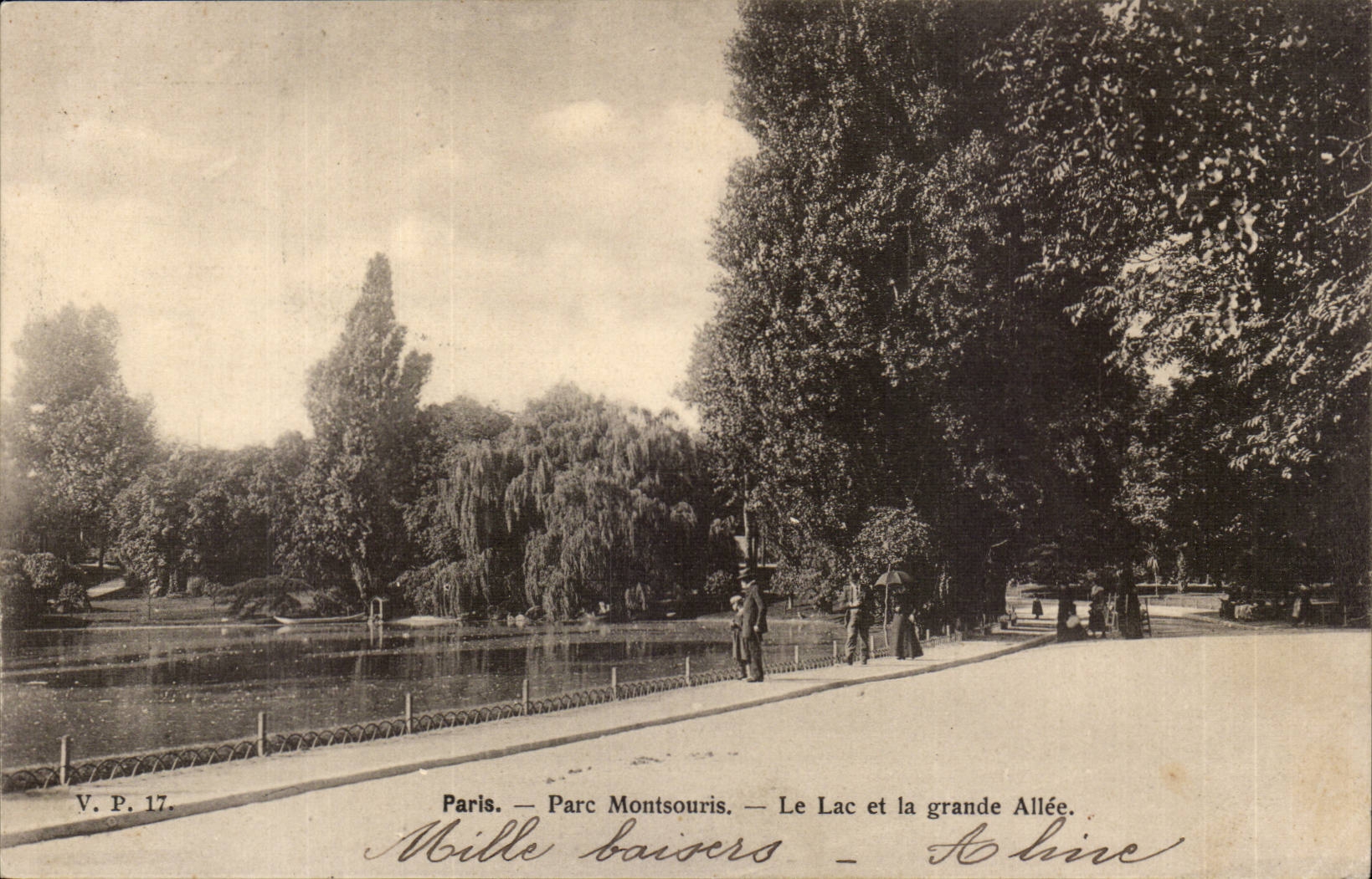 Paris (14) - Park of Montsouris it Lac and the large Alley-CPA