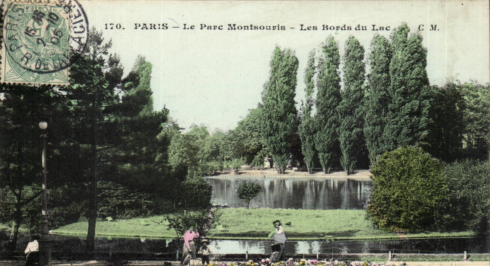 Paris (14) - the Montsouris- Park edges of the Lake-CPA