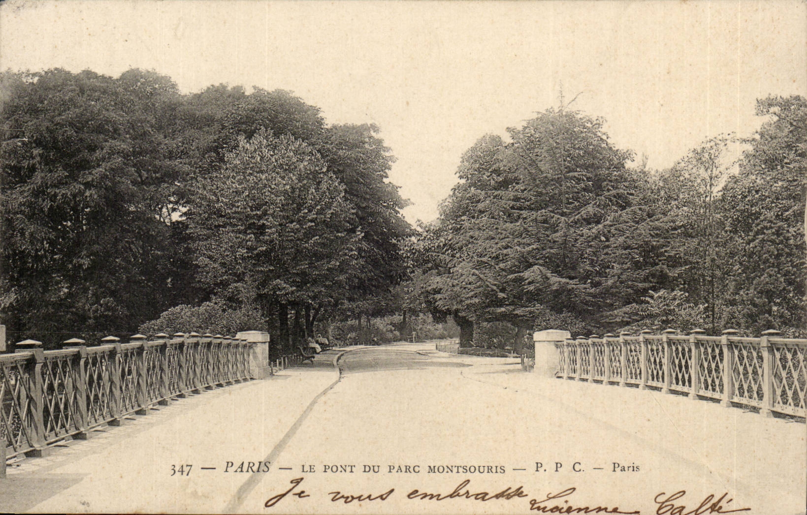 Paris (14) - the Montsouris- Park the Bridge - CPA