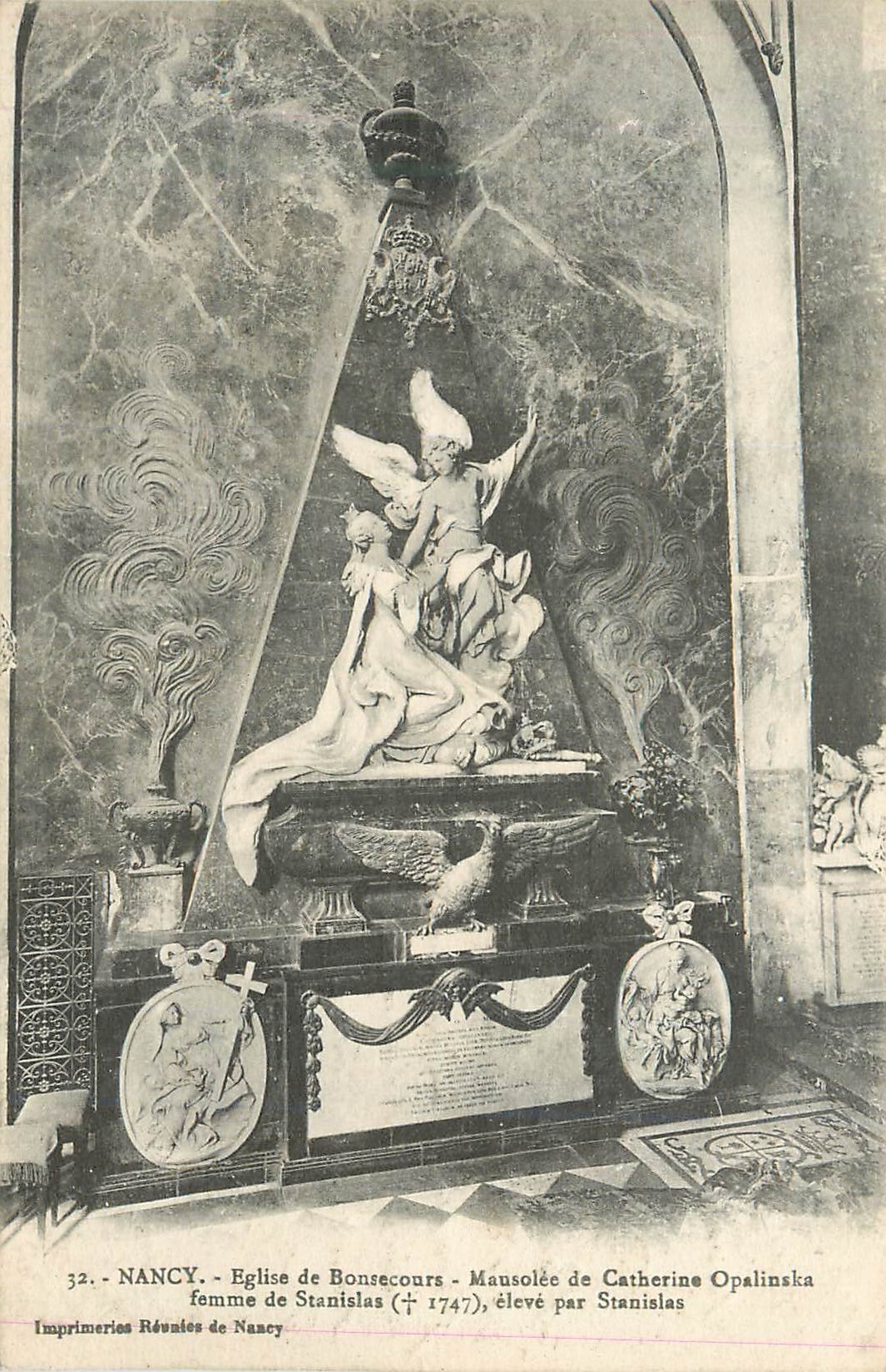 CPA Nancy Eglise de Bonsecours Mausolee de Catherine Opalinska
