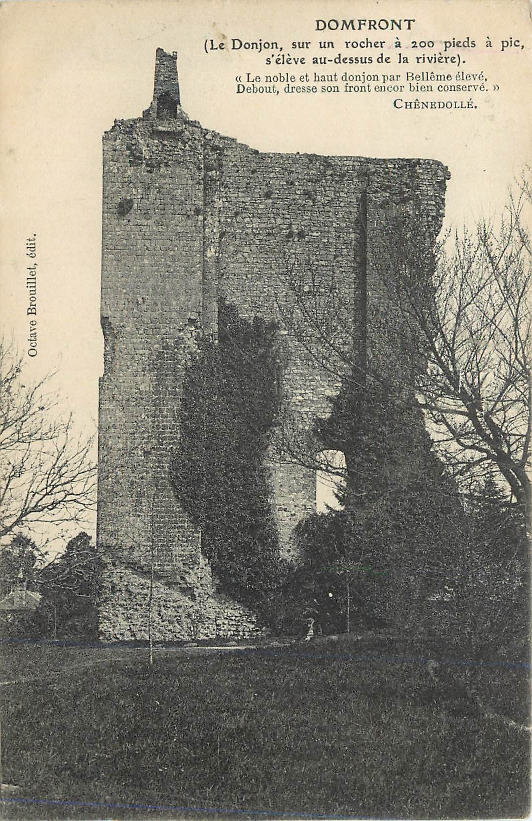 CPA Domfront Le Donjon sur un rocher 