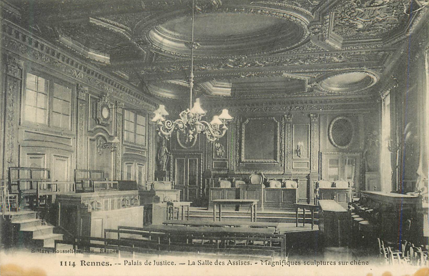CPA Rennes Palais de Justice La Salle des Assises