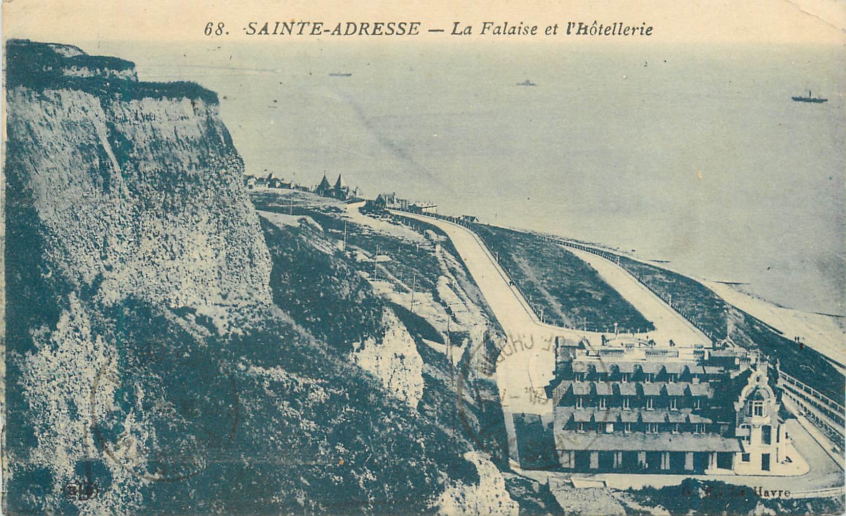 CPA Sainte Adresse La Falaise et l Hotellerie