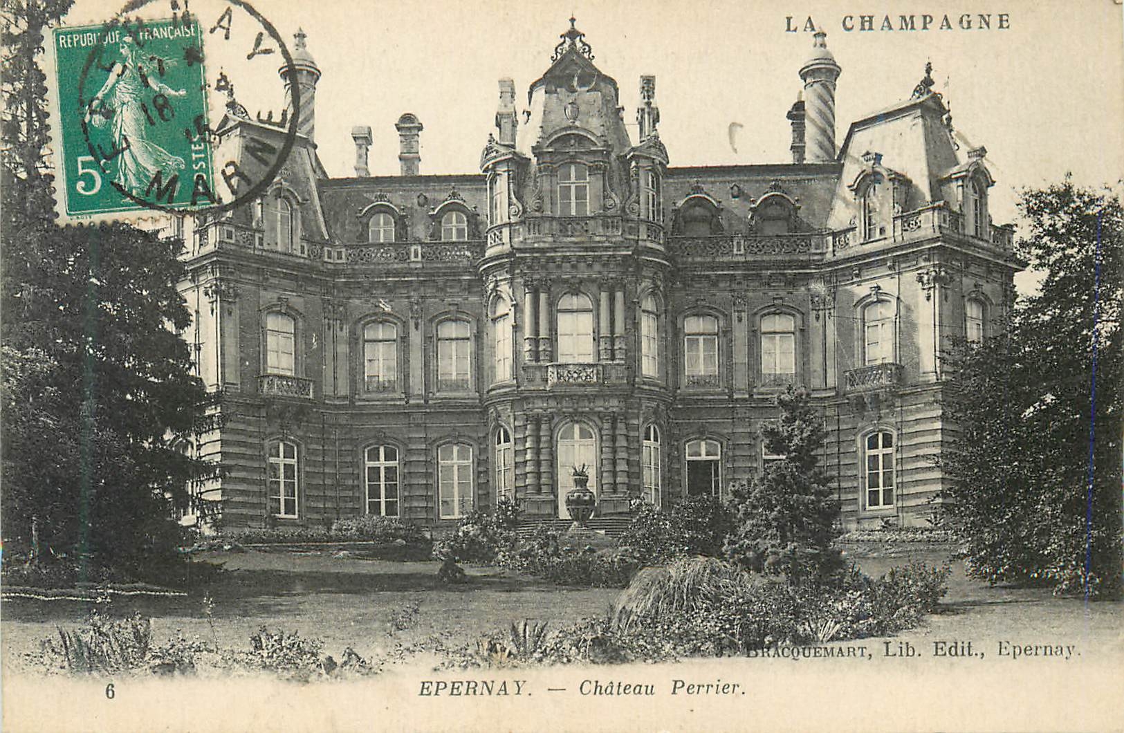 CPA Epernay Chateau Perrier 