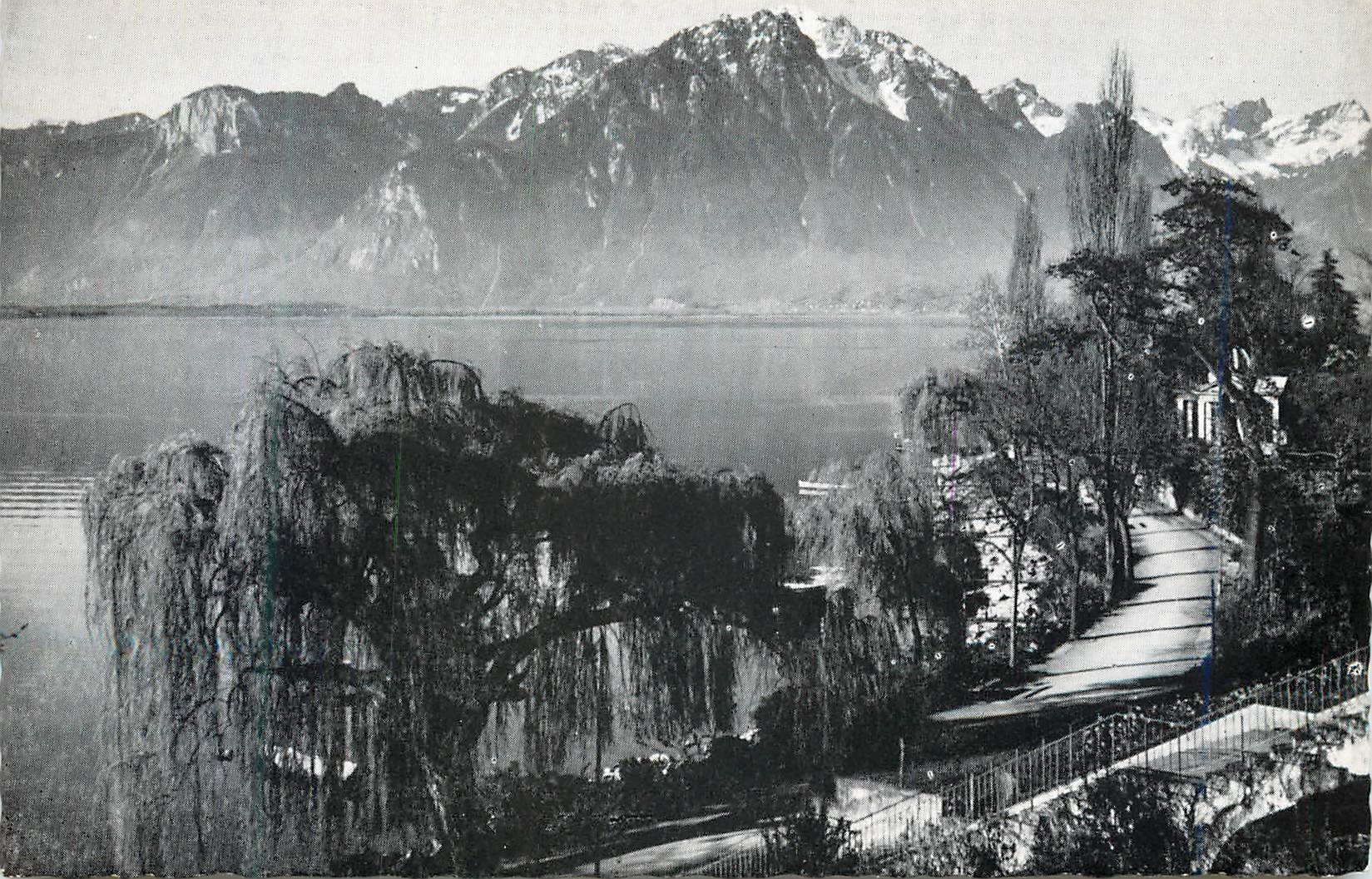 CPM Montreux le quai et le grammont