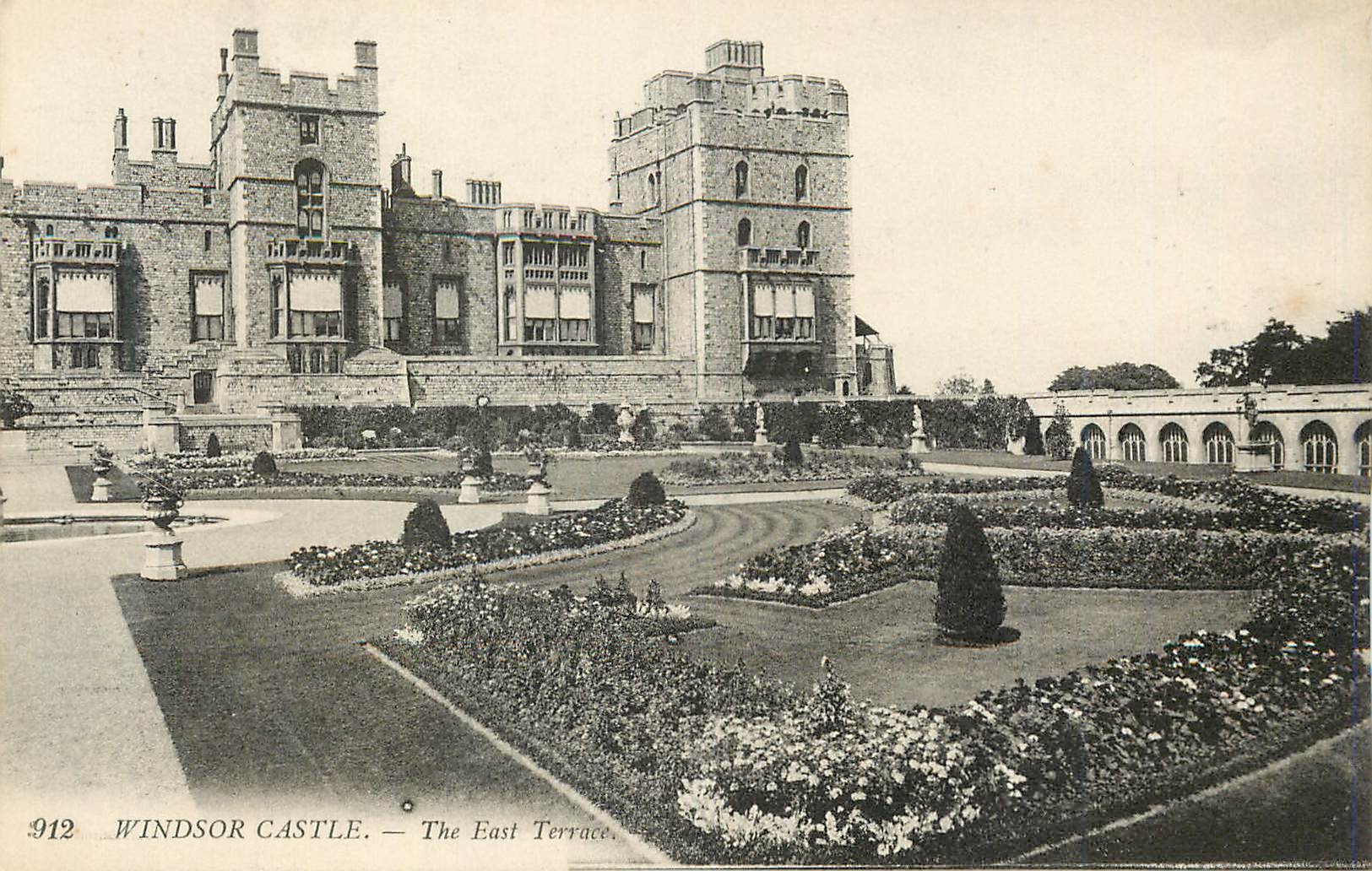 CPA Windsor castle the east terrace