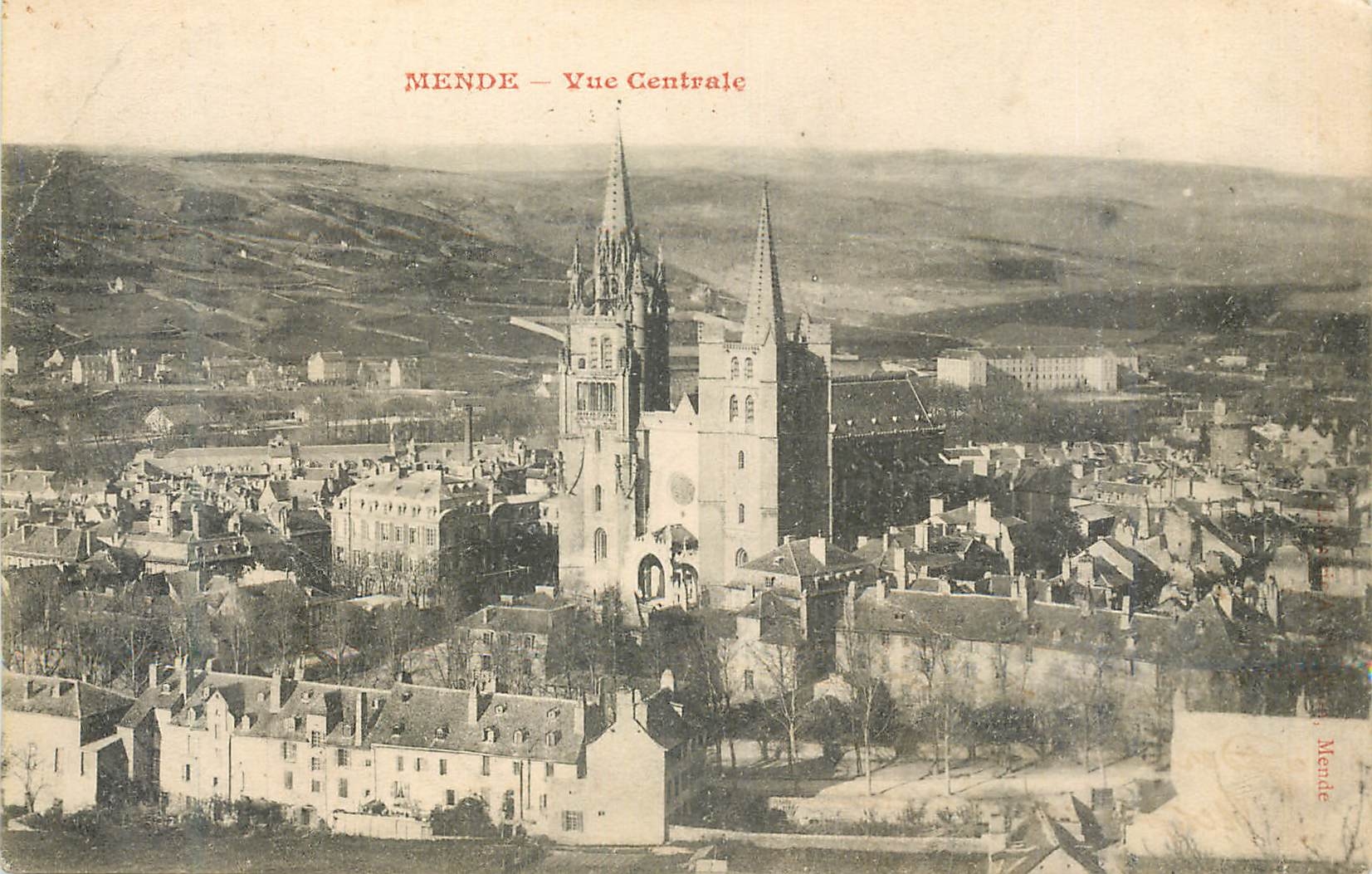 CPA Mende Vue Centrale