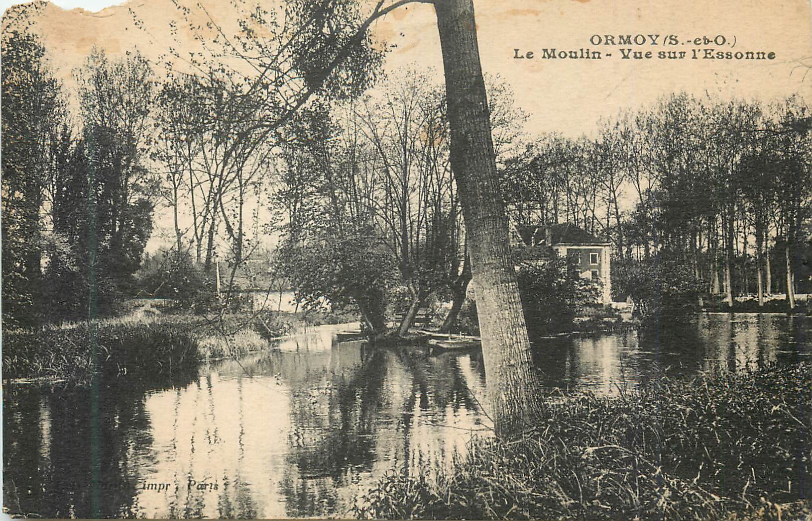 CPA Ormoy (S et O) Le Moulin Vue sur l'Essonne