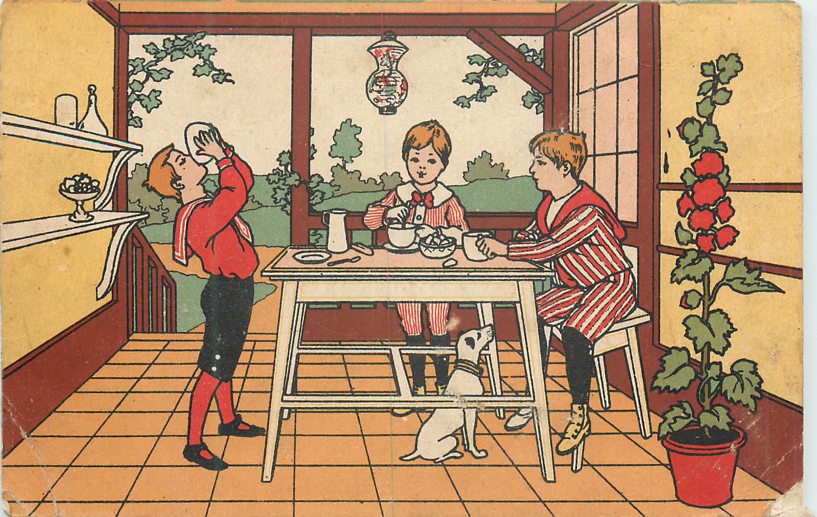 CPA A la belle Jardiniere Enfants