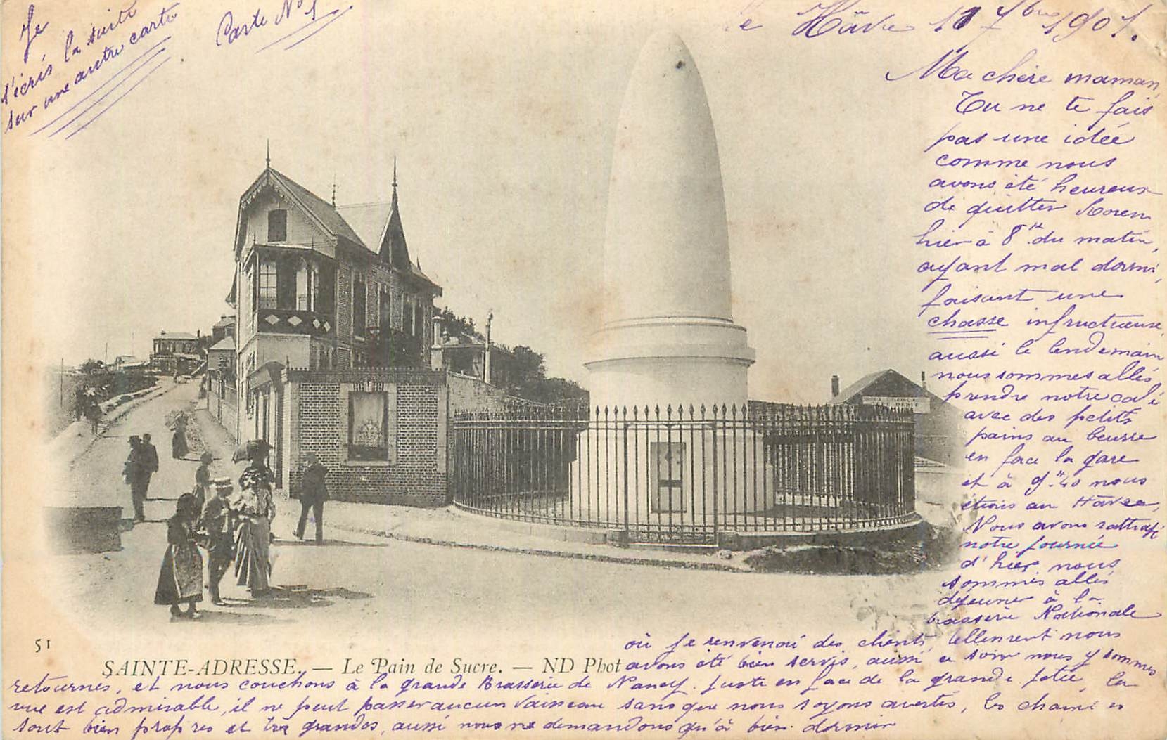 CPA Sainte-Adresse Le Pain de Sucre (carte 1900)