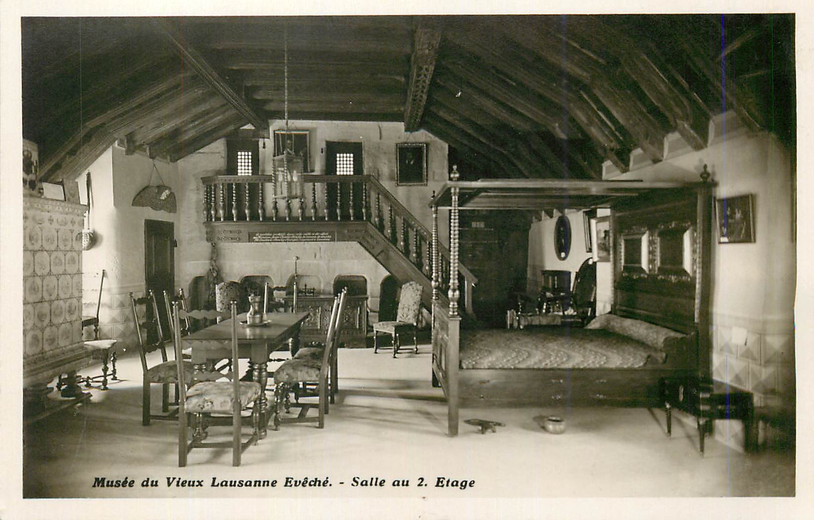 CPM Musee du Vieux Lausanne Eveche Salle au 2 Etage