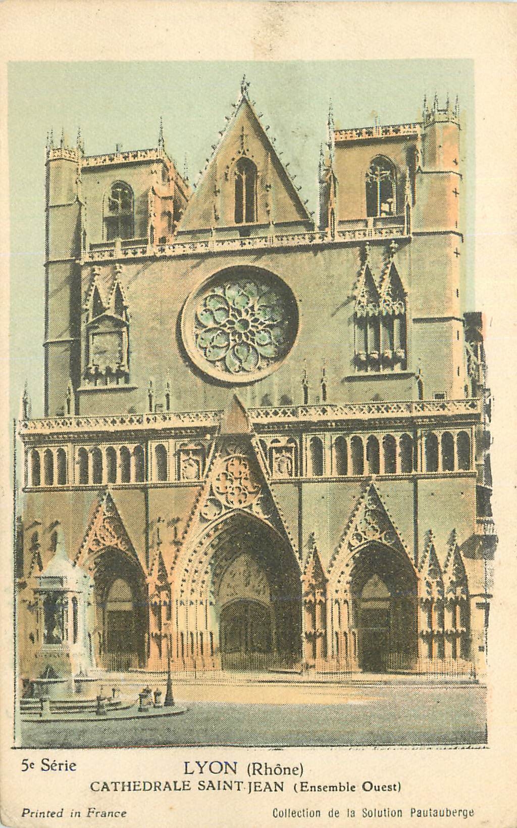 CPA Lyon (Rhone) Cathedrale Saint Jean (Ensemble Ouest)
