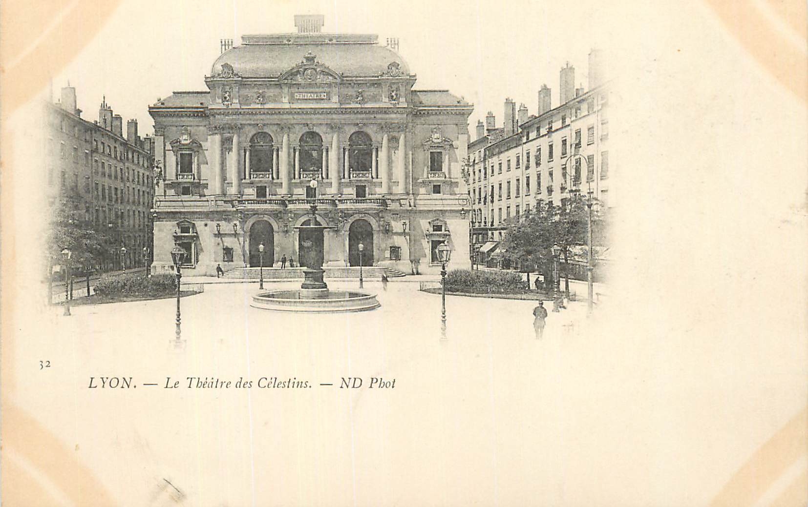 CPA Lyon Le Theatre des celestins (carte 1900)