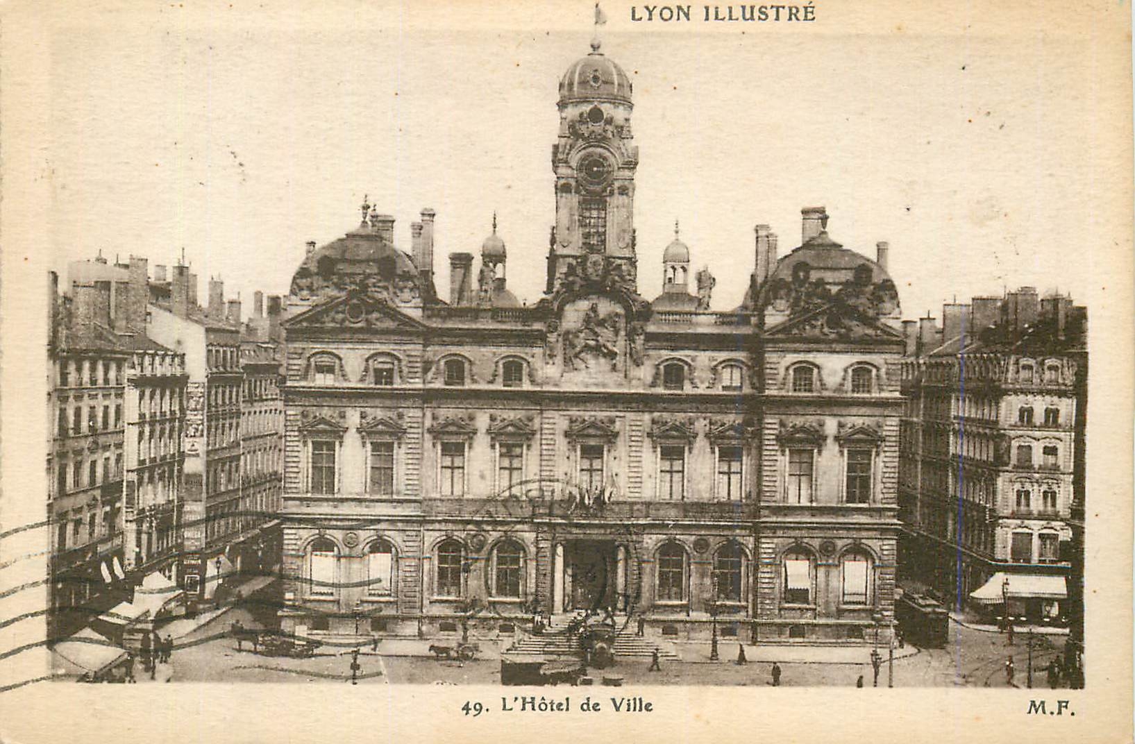 CPA Lyon Illustre L'Hotel de Ville