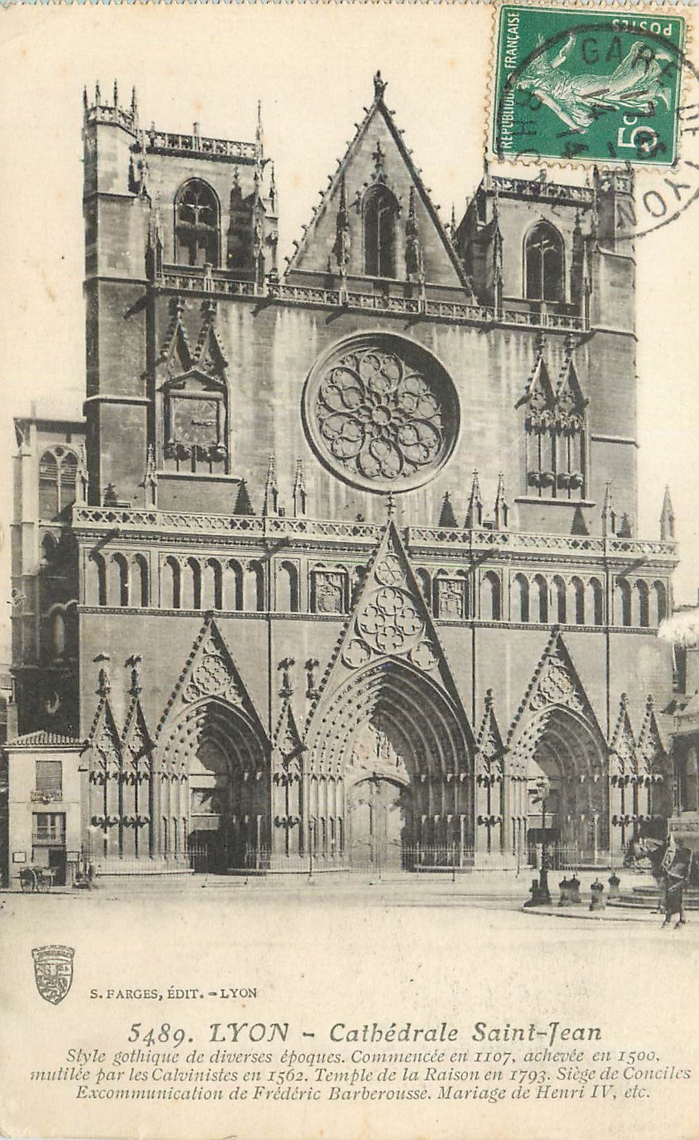CPA Lyon Cathedrale Saint Jean