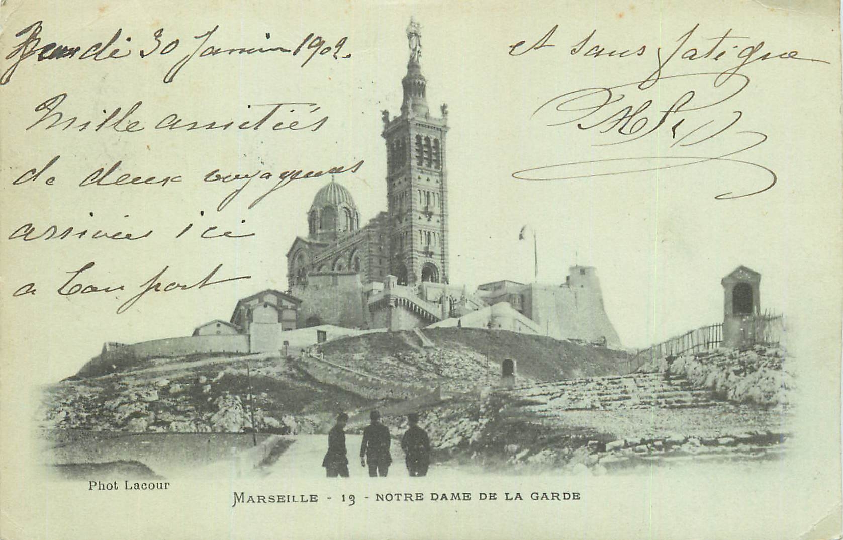 CPA Marseille Notre Dame de la Garde (carte 1900)