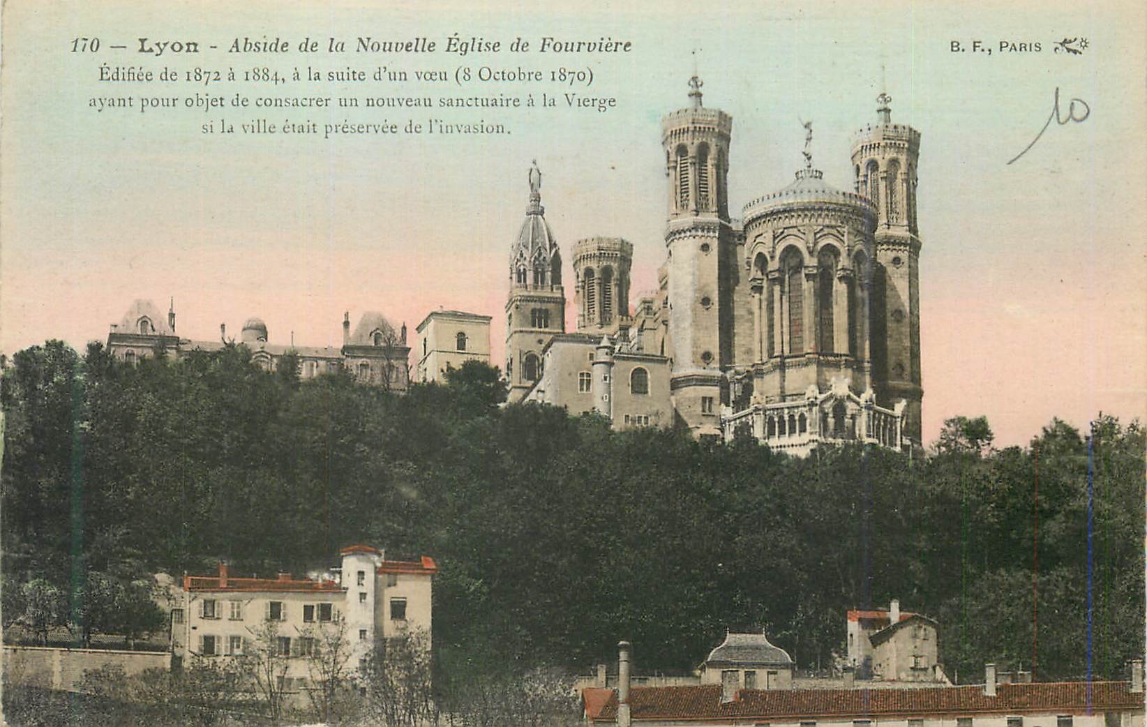 CPA Lyon Abside de la Nouvelle Eglise de Fourviere