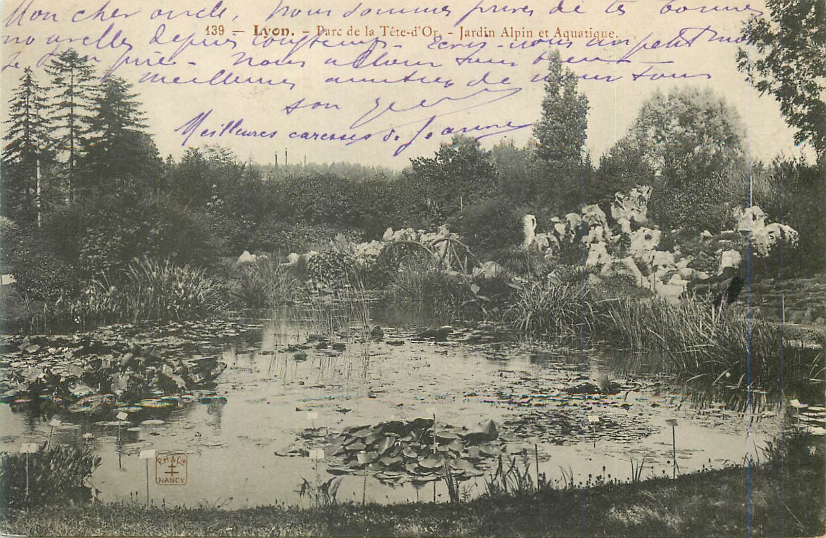 CPA Lyon Parc de la Tete d'Or Jardin Alpin et Aquatique