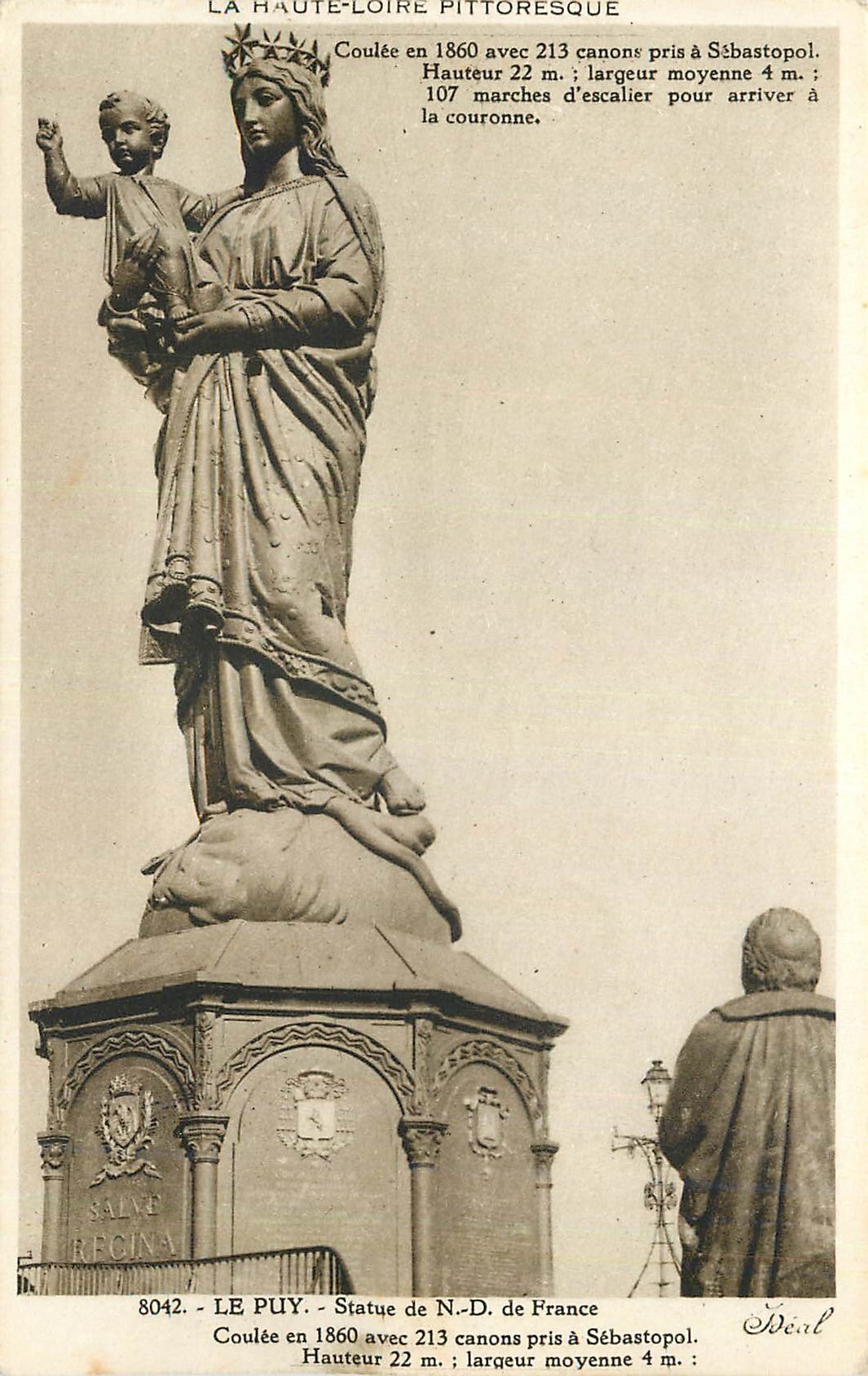 CPA La Haute Loire Pittoresque Le Puy Statue de N D de France