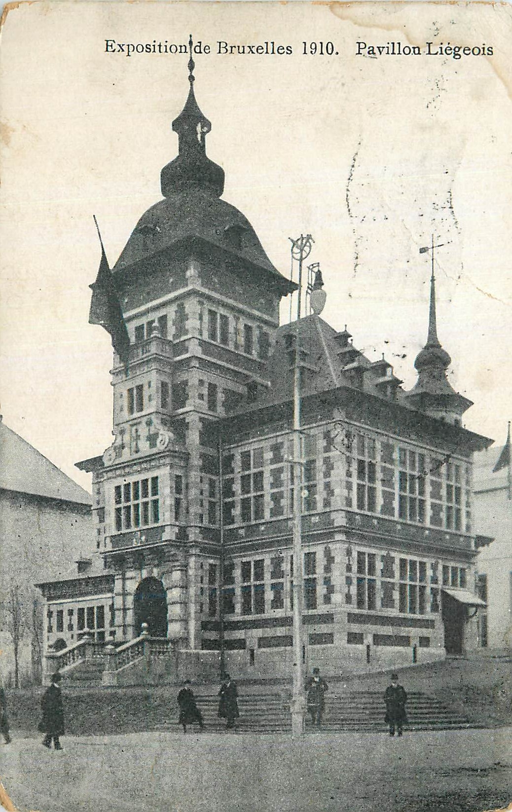 CPA exposition de Bruxelles 1910 Pavillon Liegeois