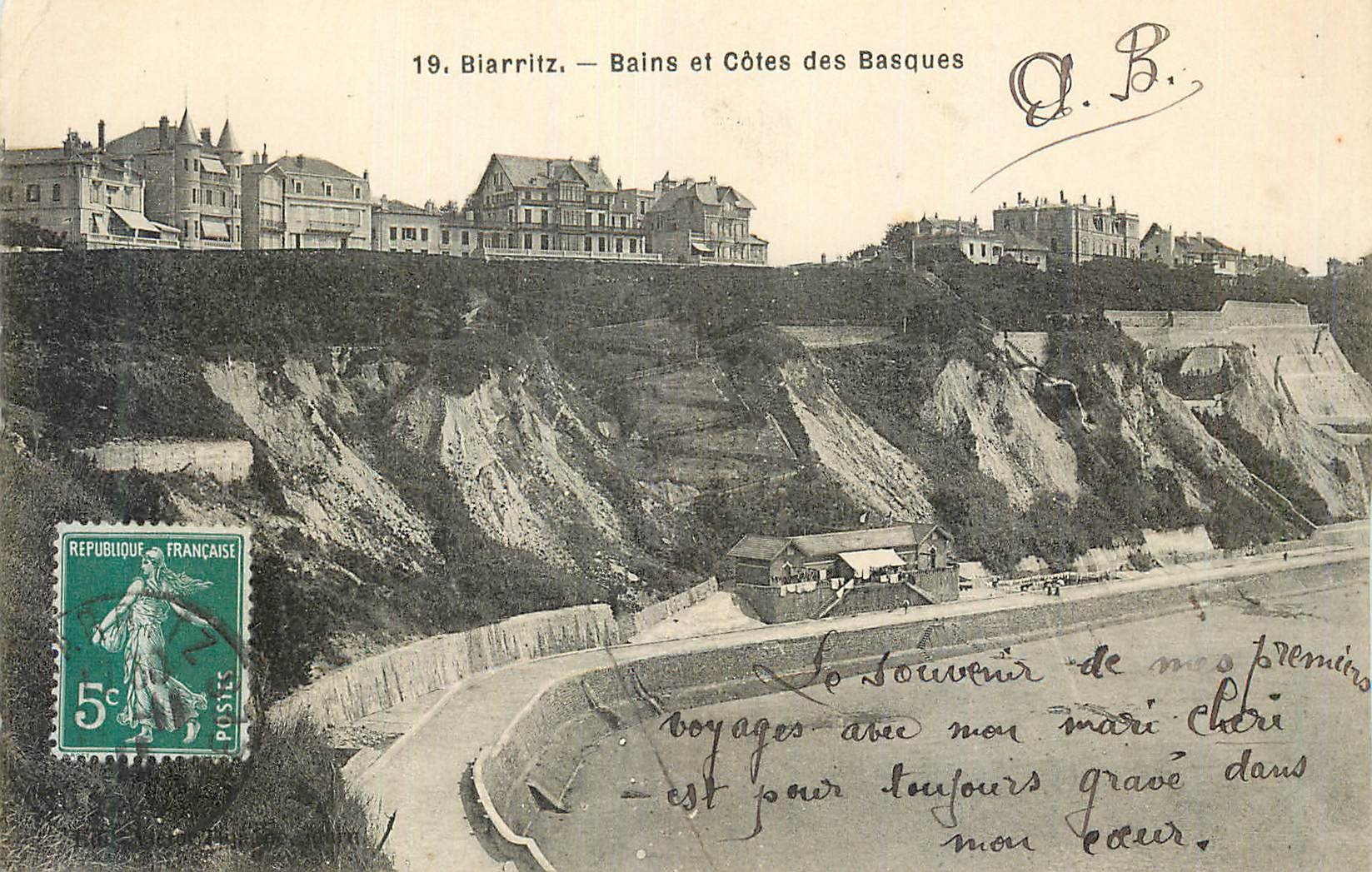 CPA Biarritz Bains et Cotes des Basques