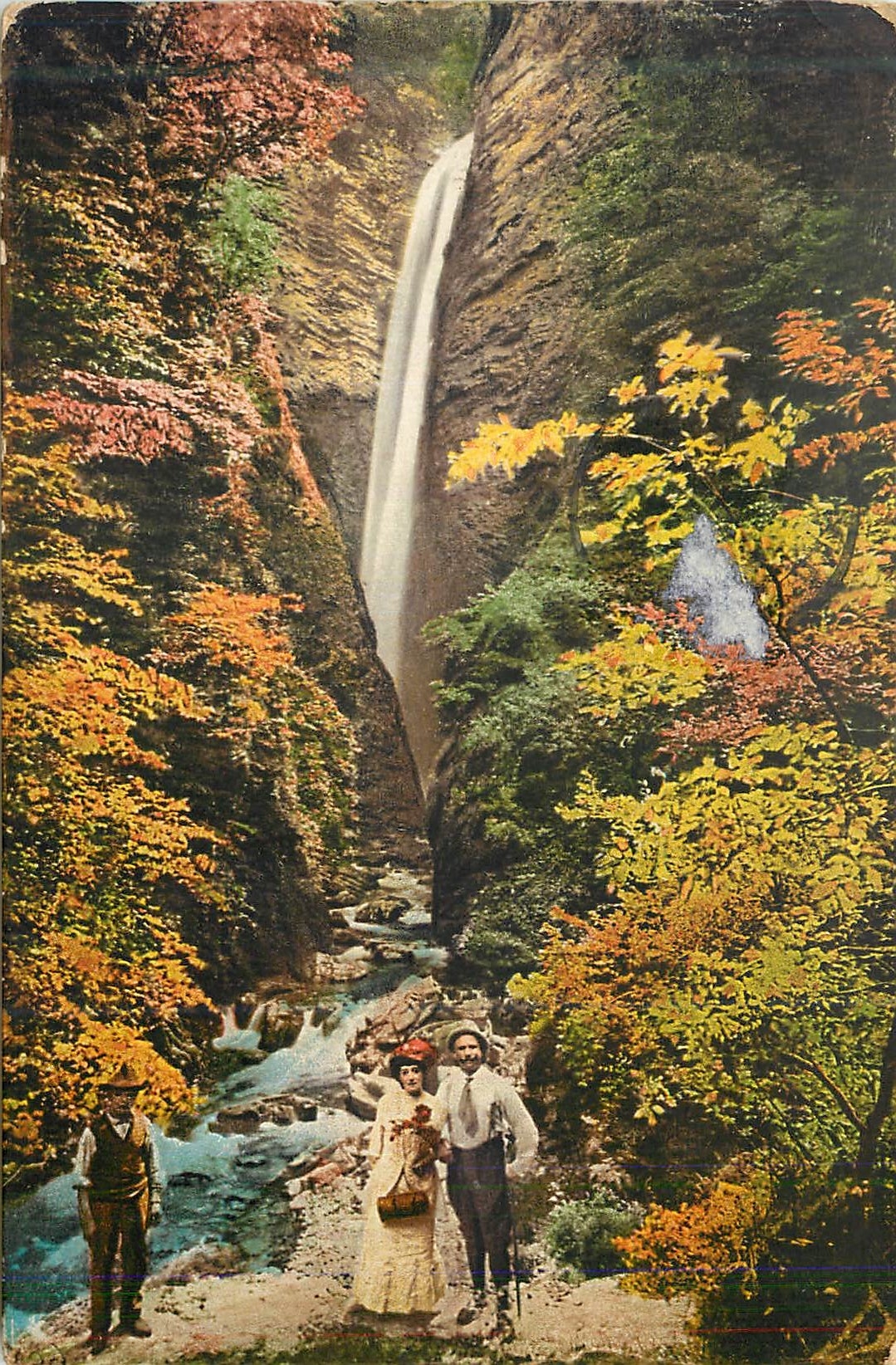 CPA Lago Lugano Cascada di Rescia Presso Osteno