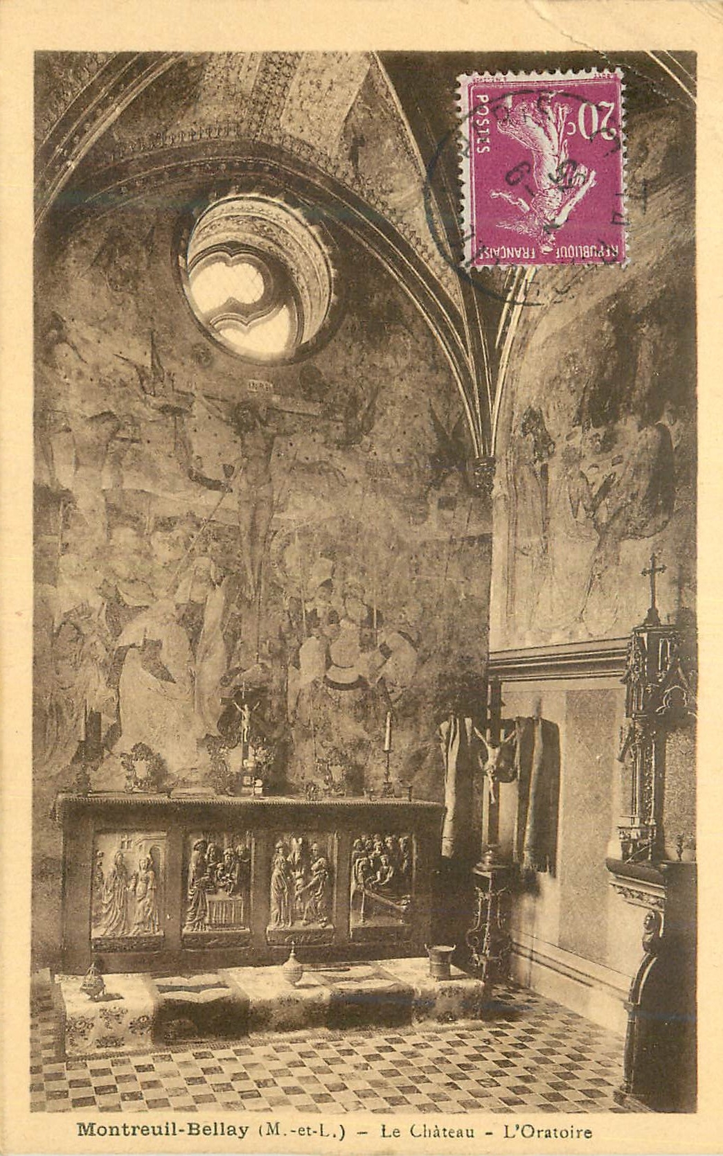CPA Montreuil Bellay (M et L) Le Chateau L'Oratoire