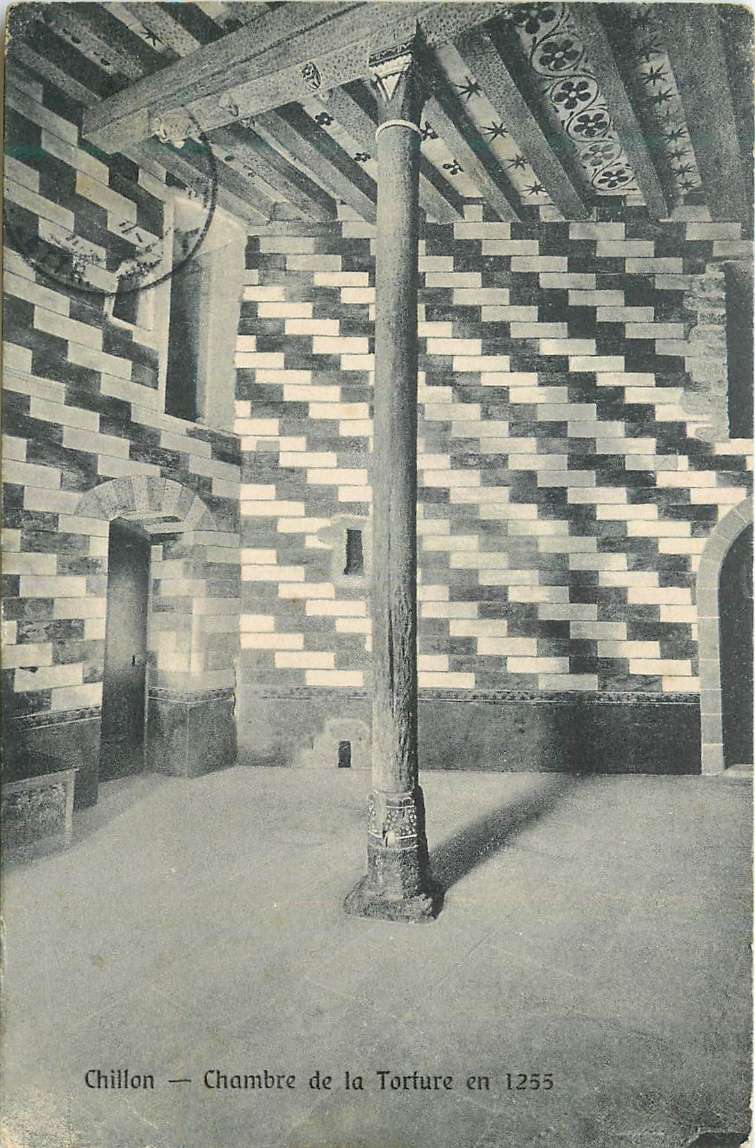CPA Chillon Chambre de la Torture en 1255
