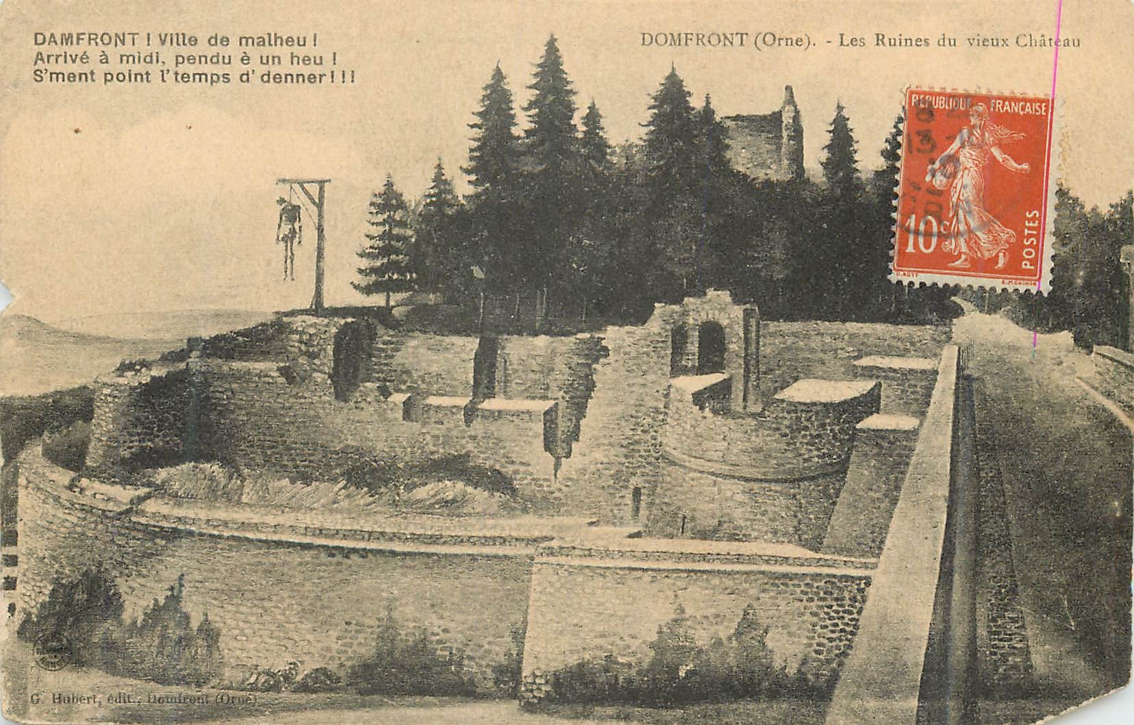 CPA Domfront(Orne) les Ruines du Vieux Chateau